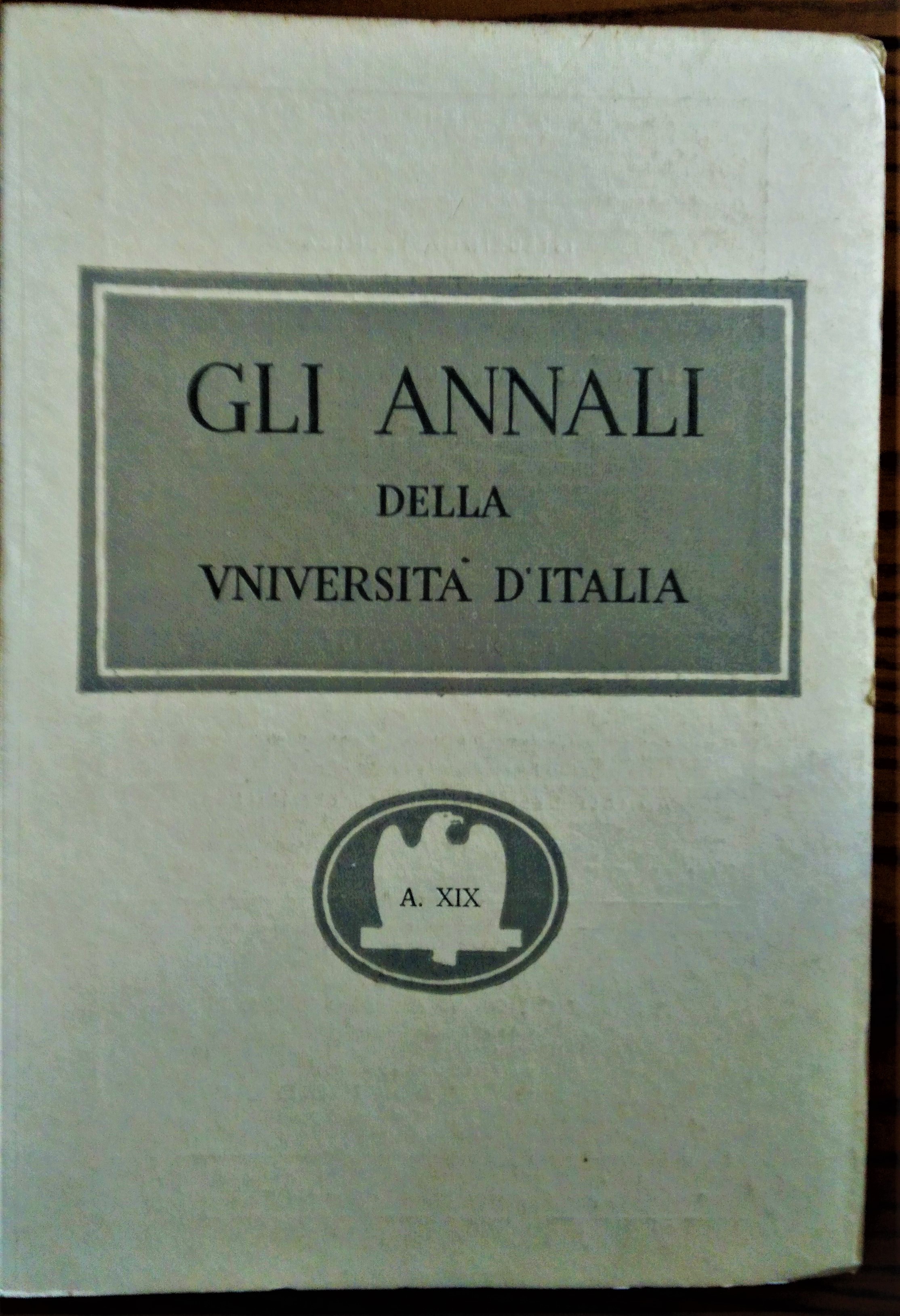 Gli Annali della Università d' Italia. Rivista bimestrale dell' istruzione …