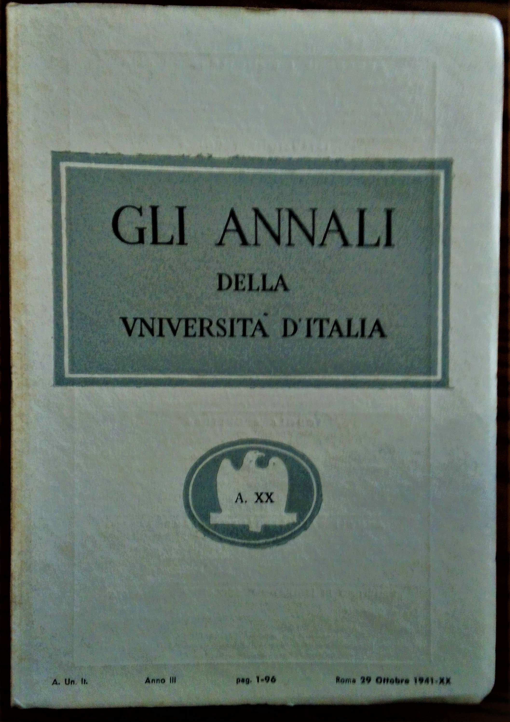 Gli Annali della Università d' Italia. Rivista bimestrale dell' istruzione …