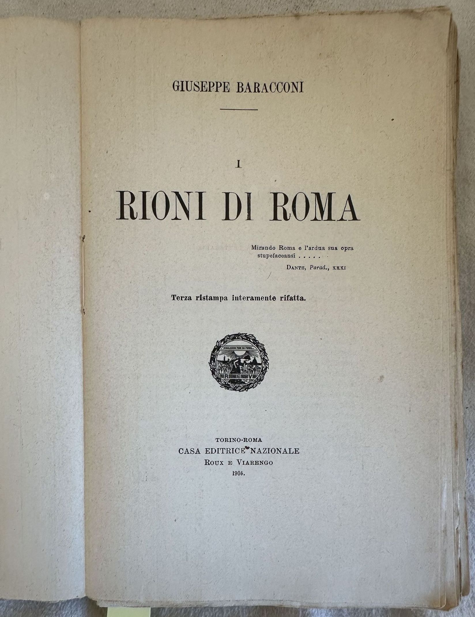 I RIONI DI ROMA