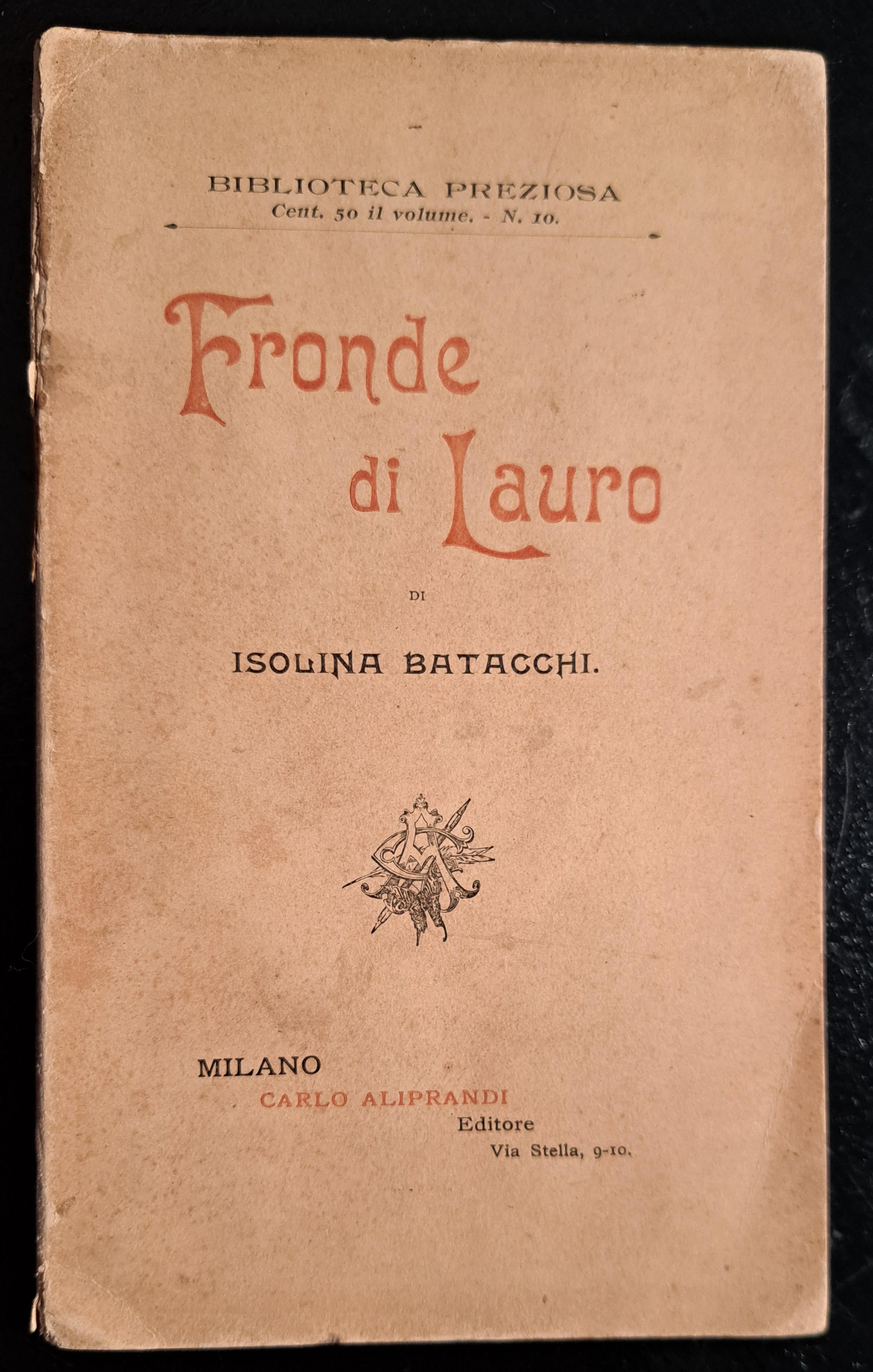 Fronde di lauro: Versi