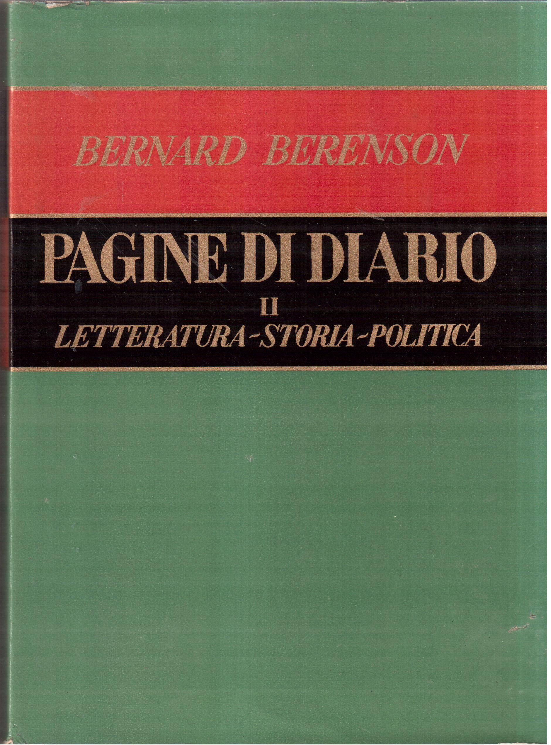 Pagine di diario II Letteratura-Storia- Politica - 1942-1956