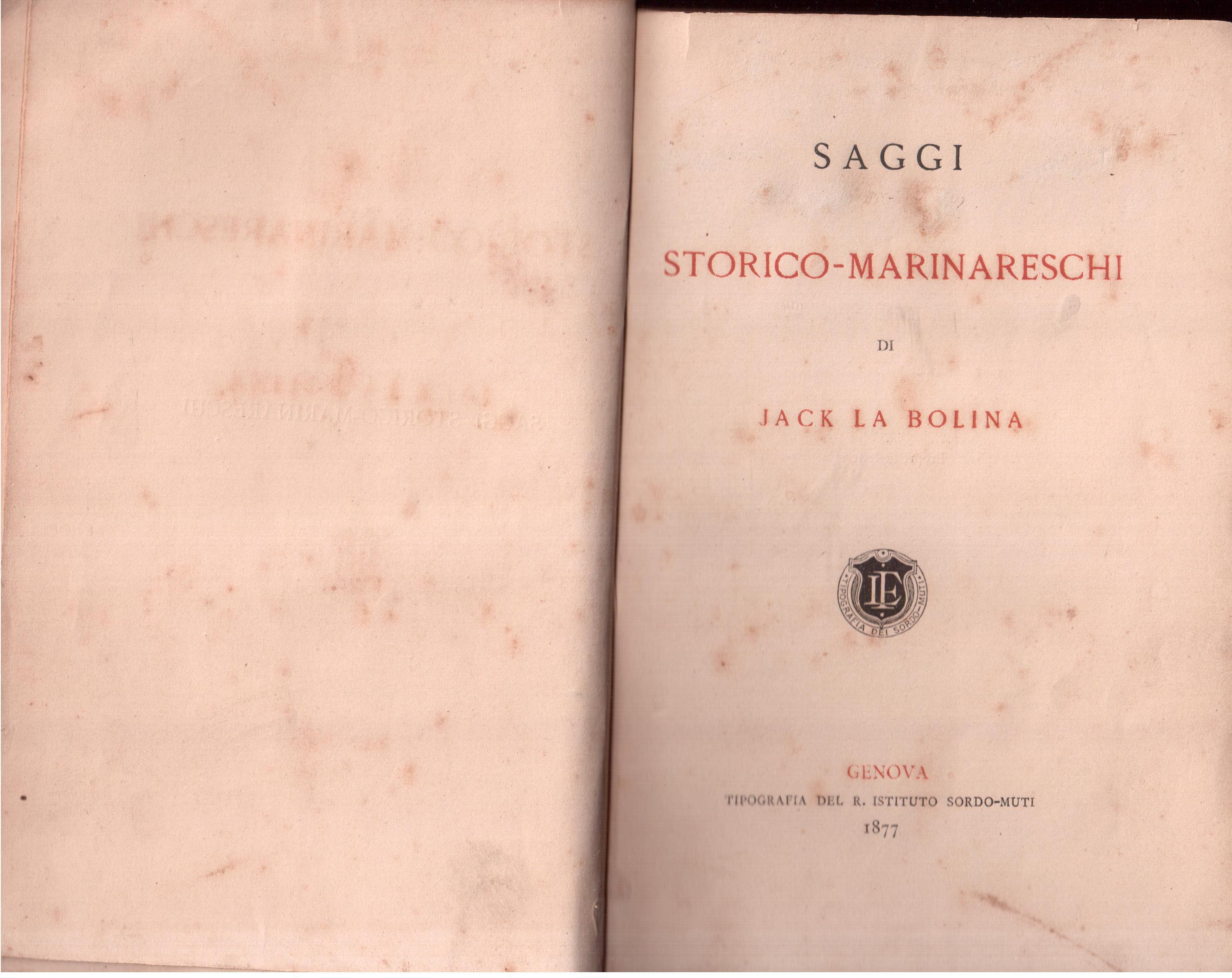 Saggi storico - marinareschi