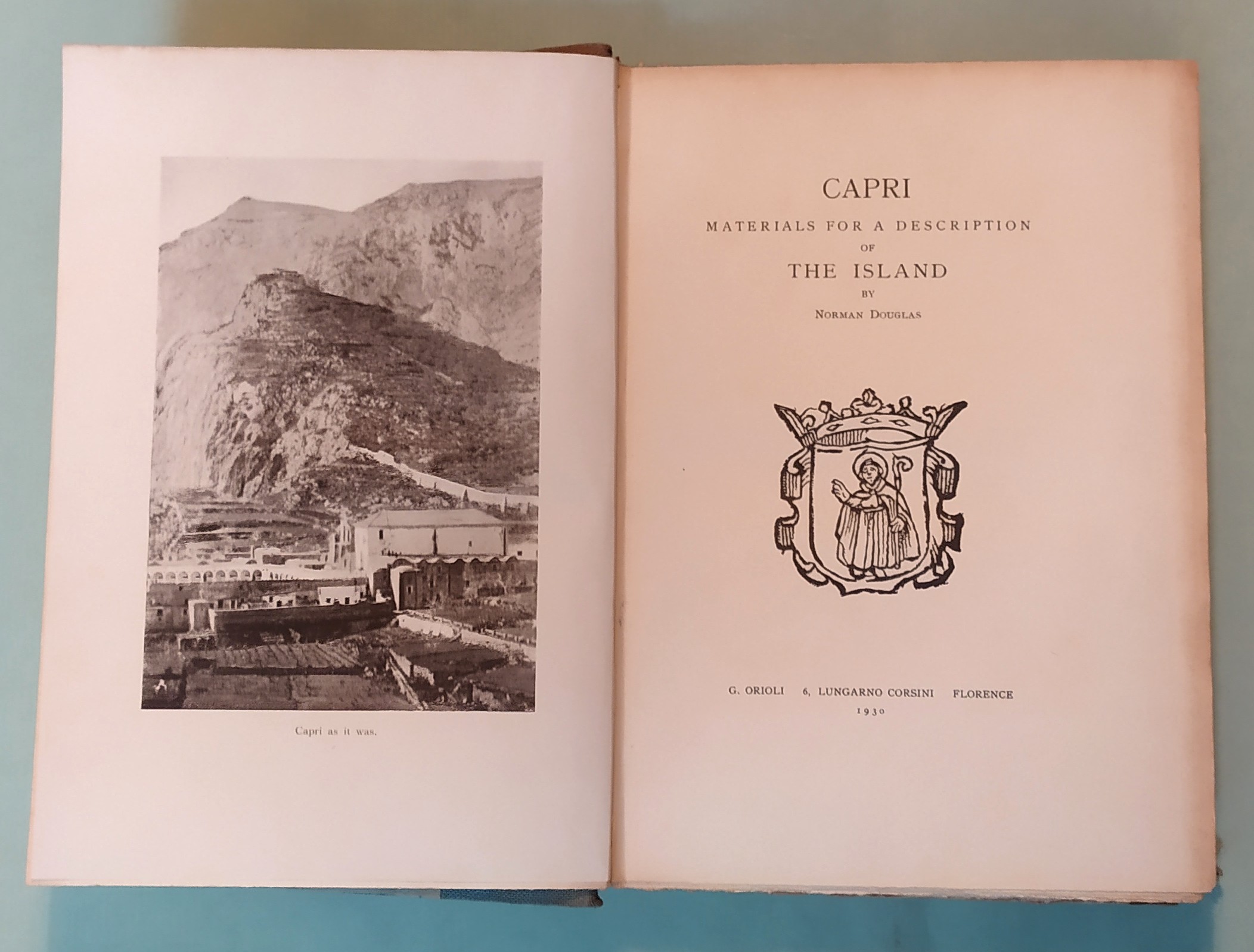 Capri. Materials for a description of the island.