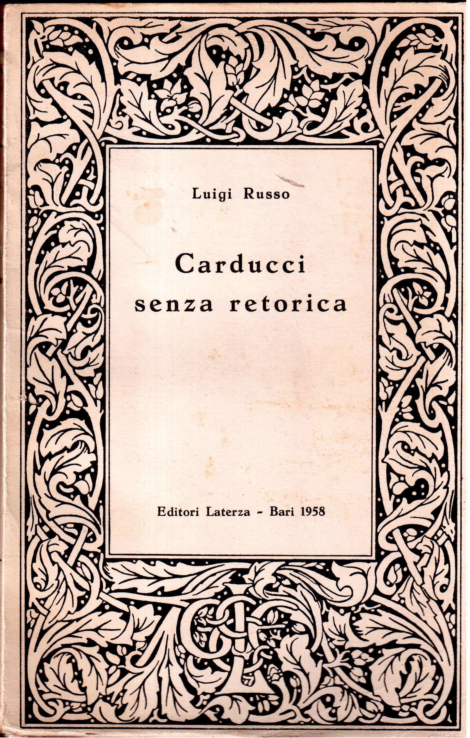 Carducci senza retorica