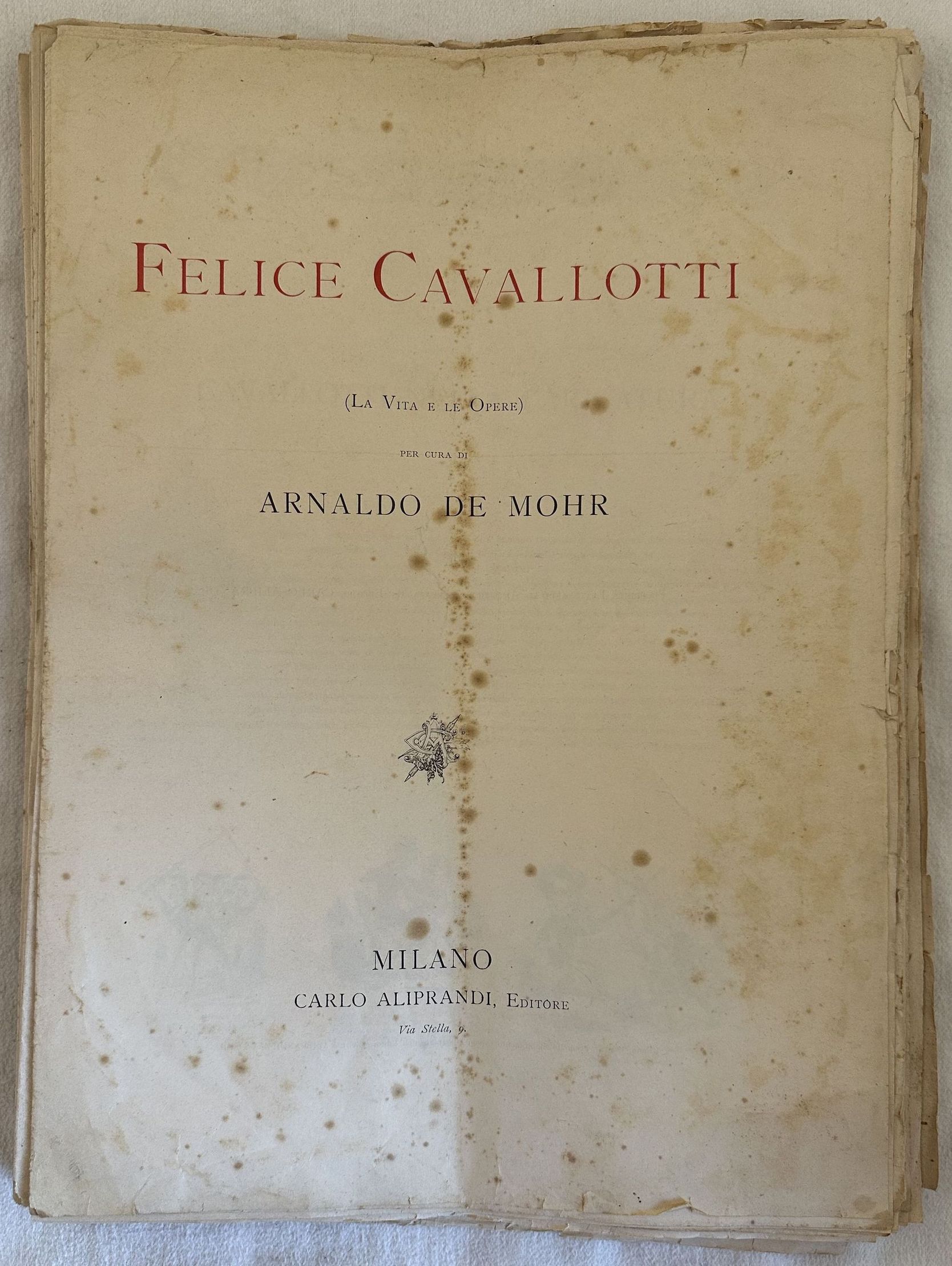 FELICE CAVALLOTTI (LA VITA E LE OPERE)