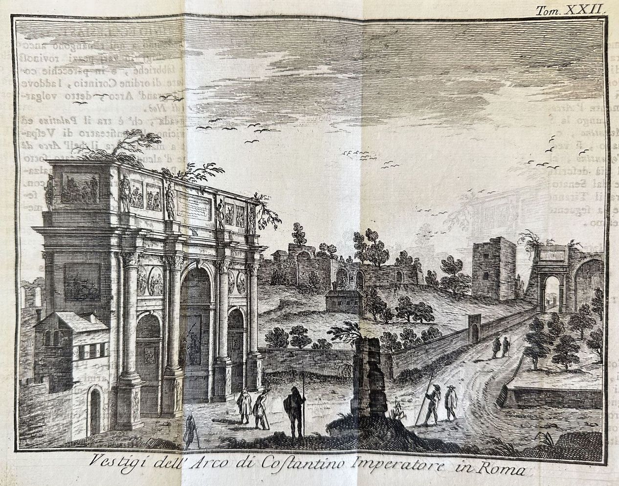 VESTIGI DELL'ARCO DI COSTANTINO IMPERATORE IN ROMA