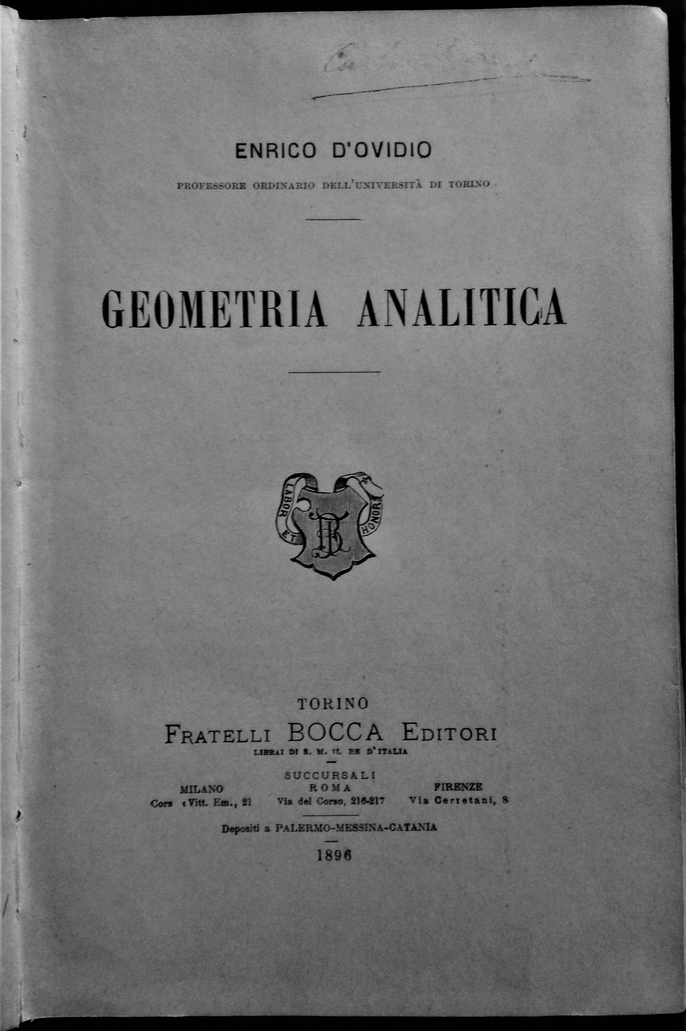 Geometria analitica.