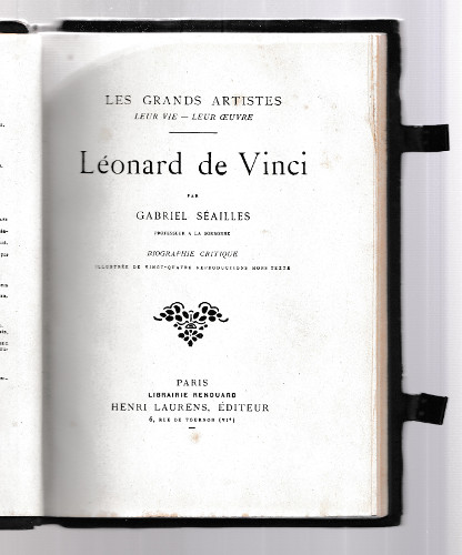 LEONARD DE VINCI BIOGRAPHIE CRITIQUE