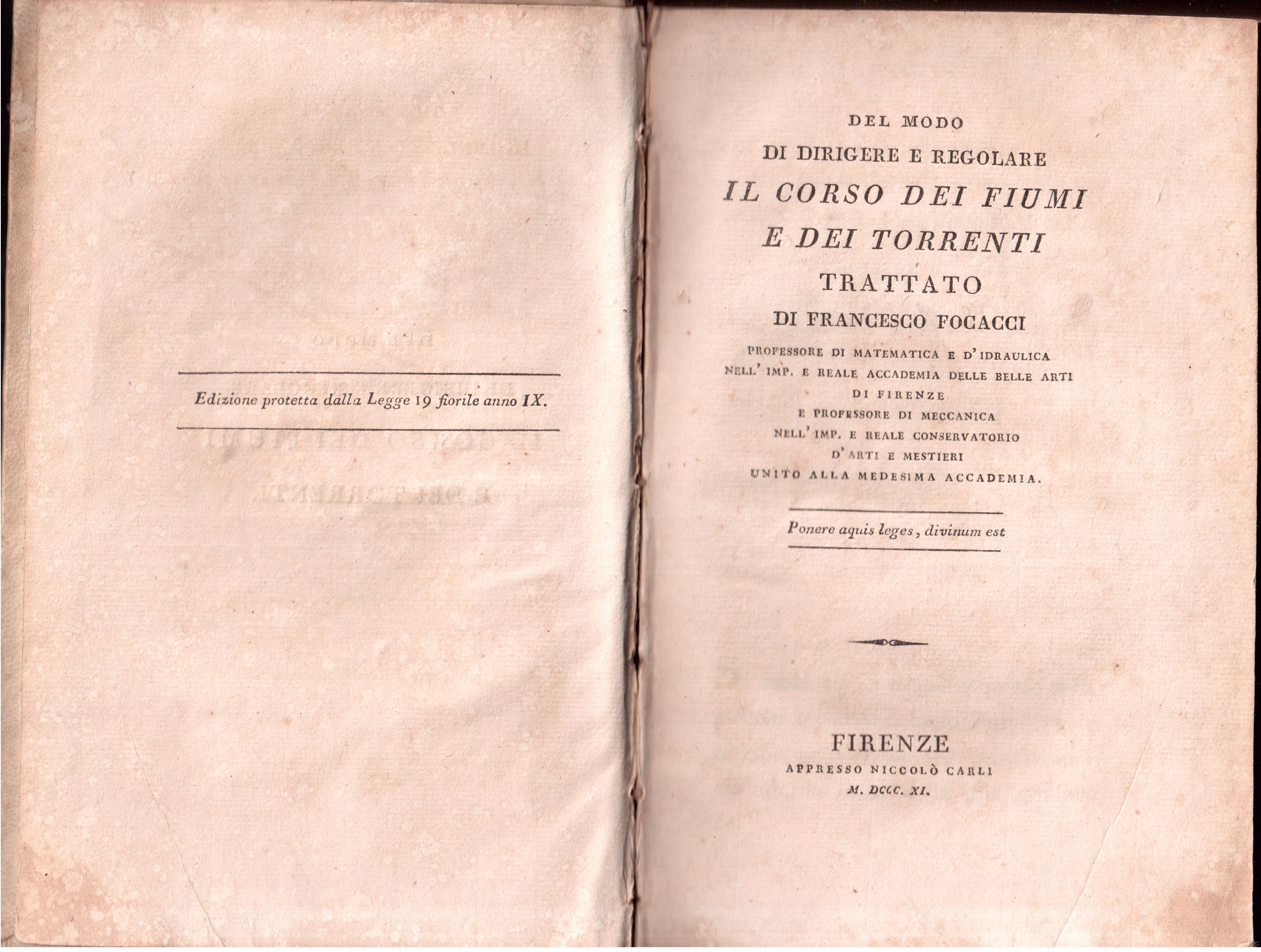 Del modo di dirigere il corso dei fiumi e dei …