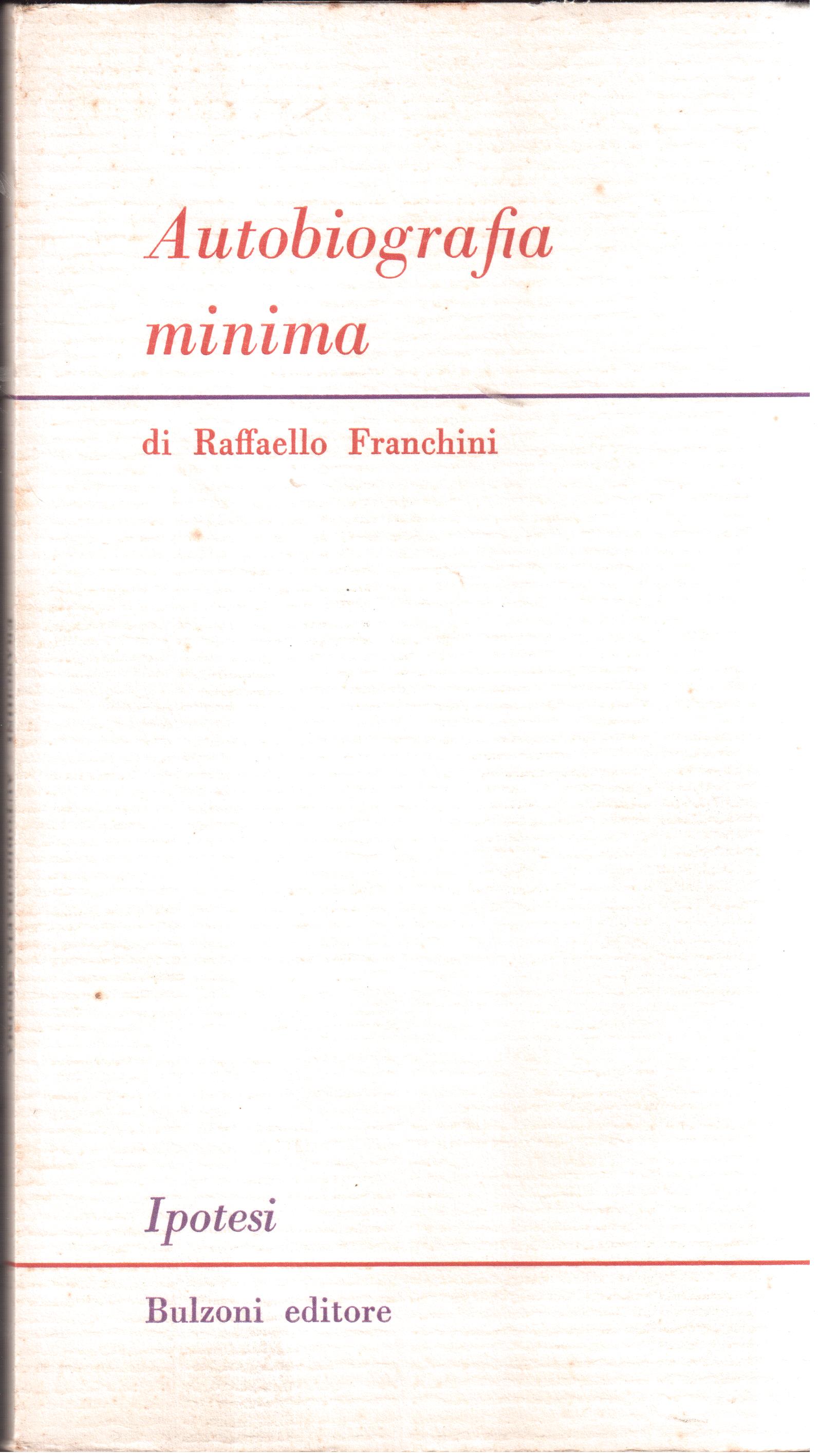 Autobiografia minima