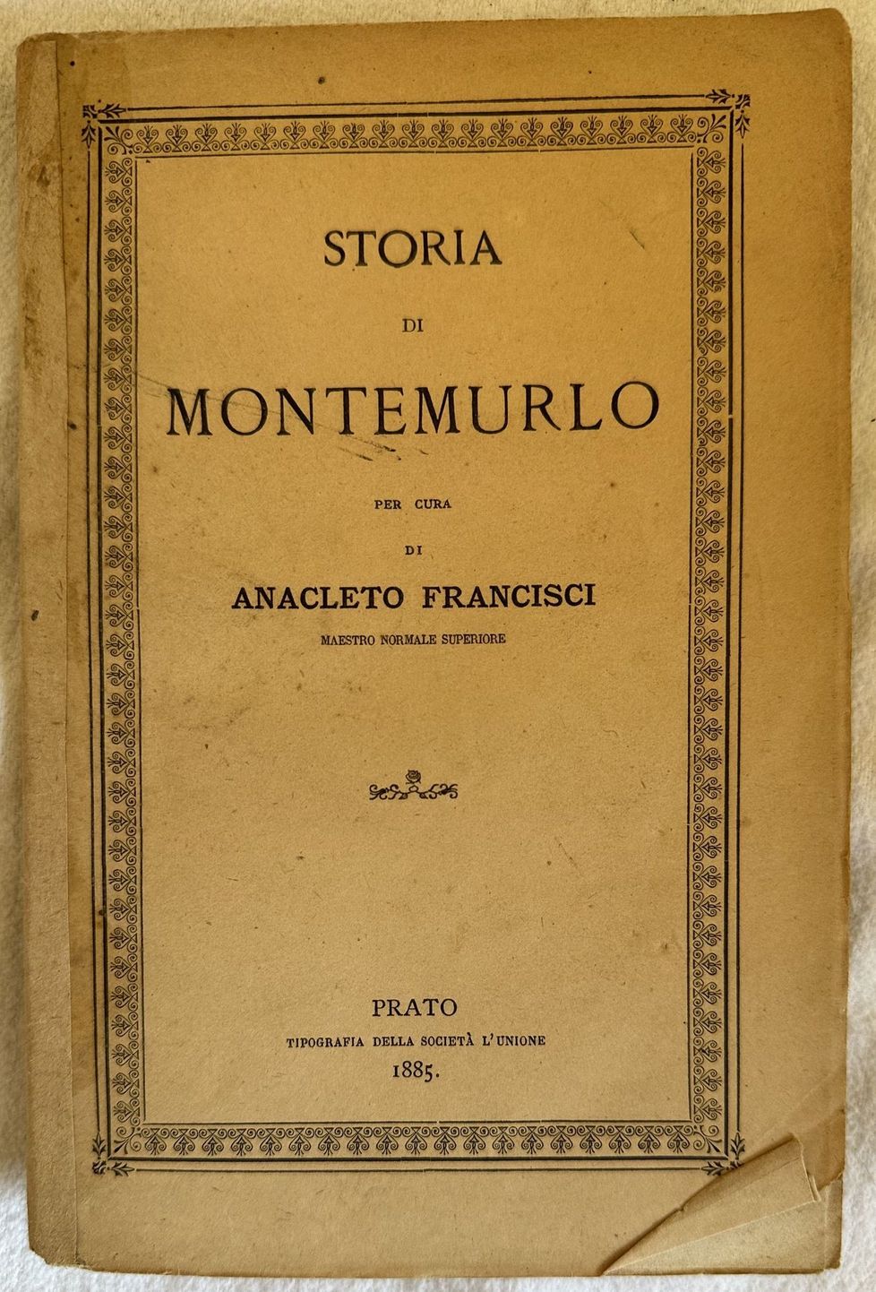 STORIA DI MONTEMURLO