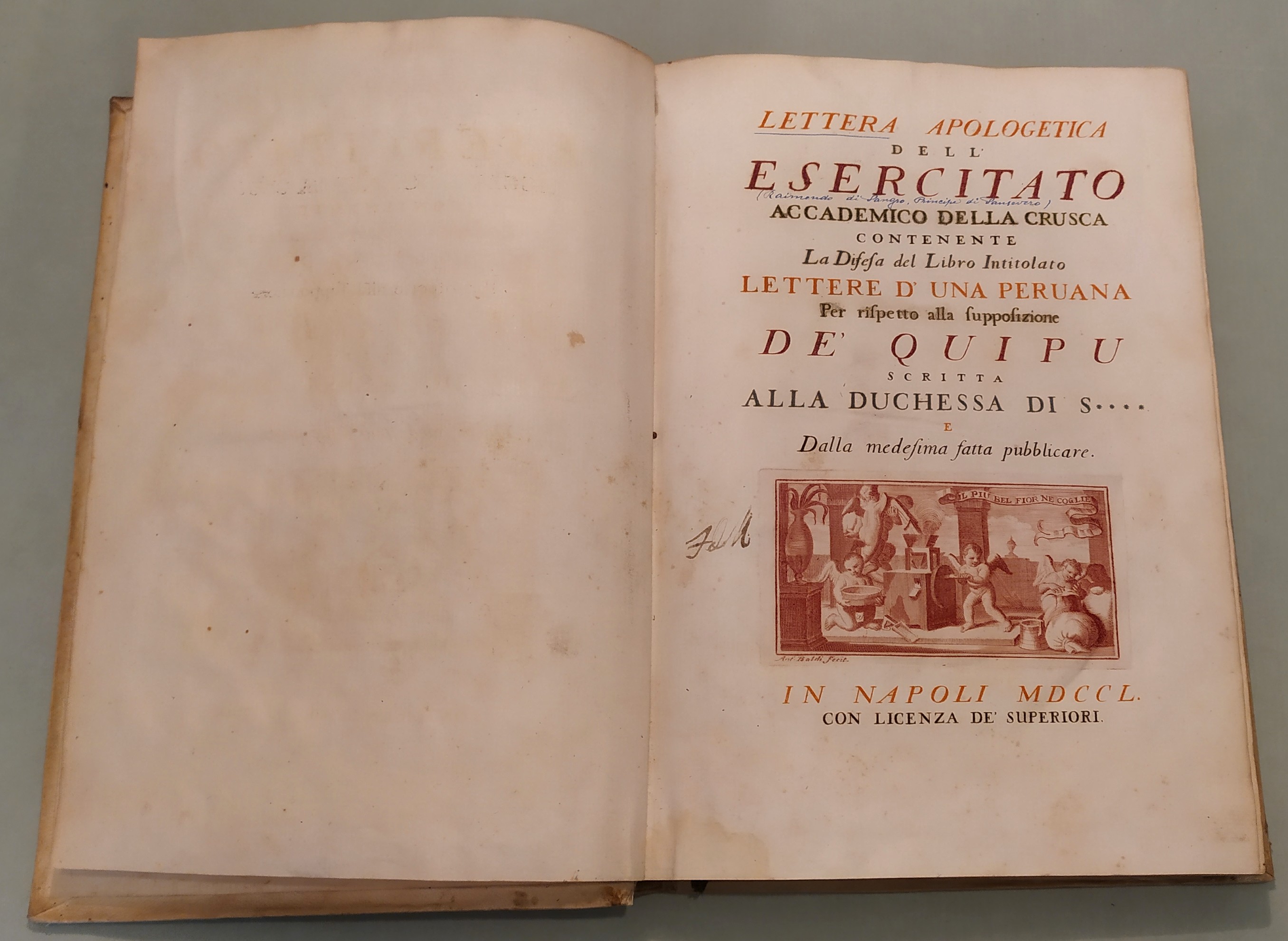 Lettera apologetica contenente la difesa del libro intitolato Lettere d’una …