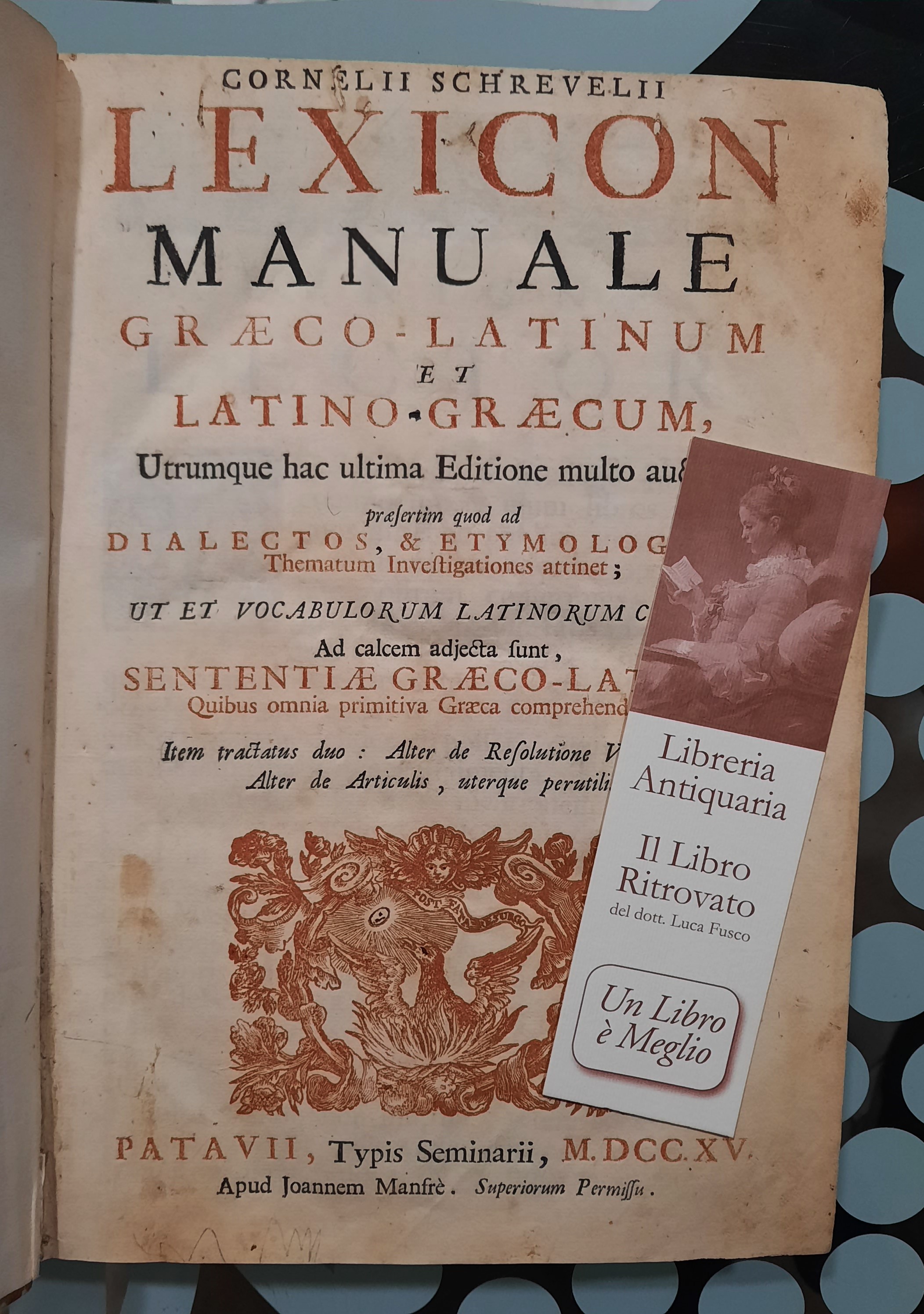 Lexicon Manuale Graeco – Latinum et Latino – Graecum. Utrumque …