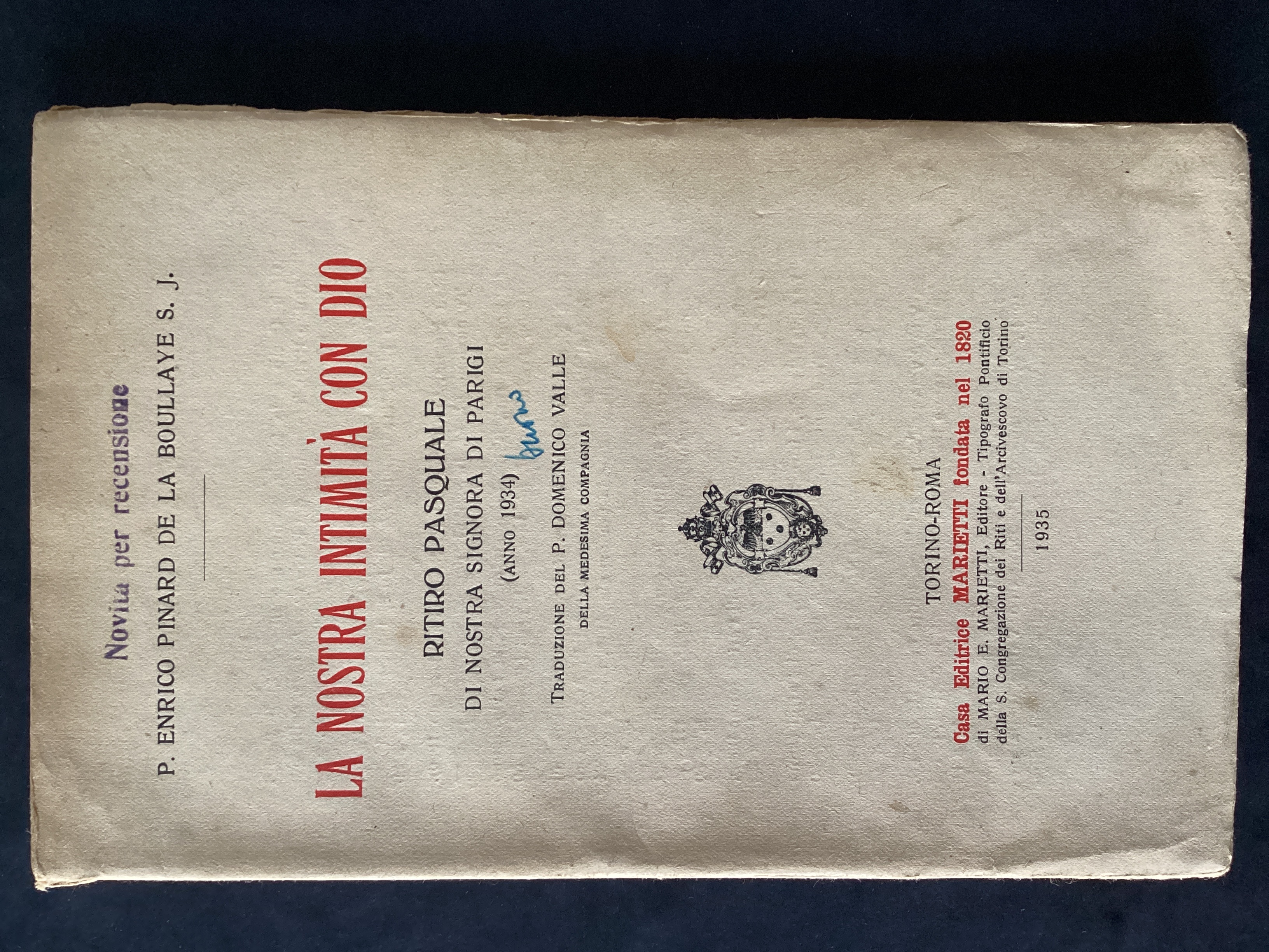 La nostra intimità con Dio