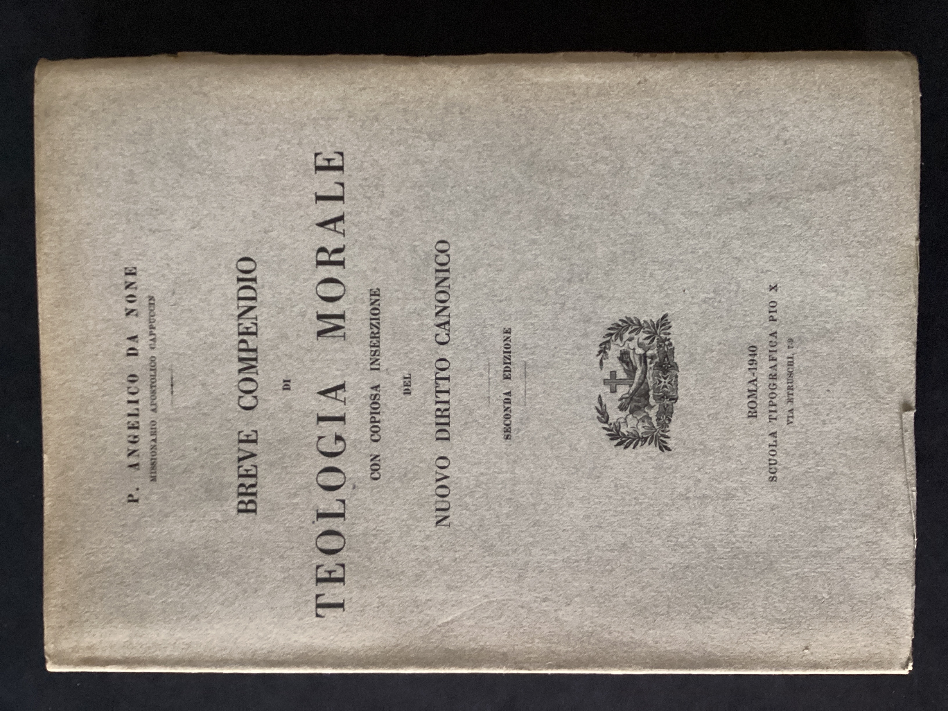Breve compendio di teologia morale con copiosa inserzione del nuovo …