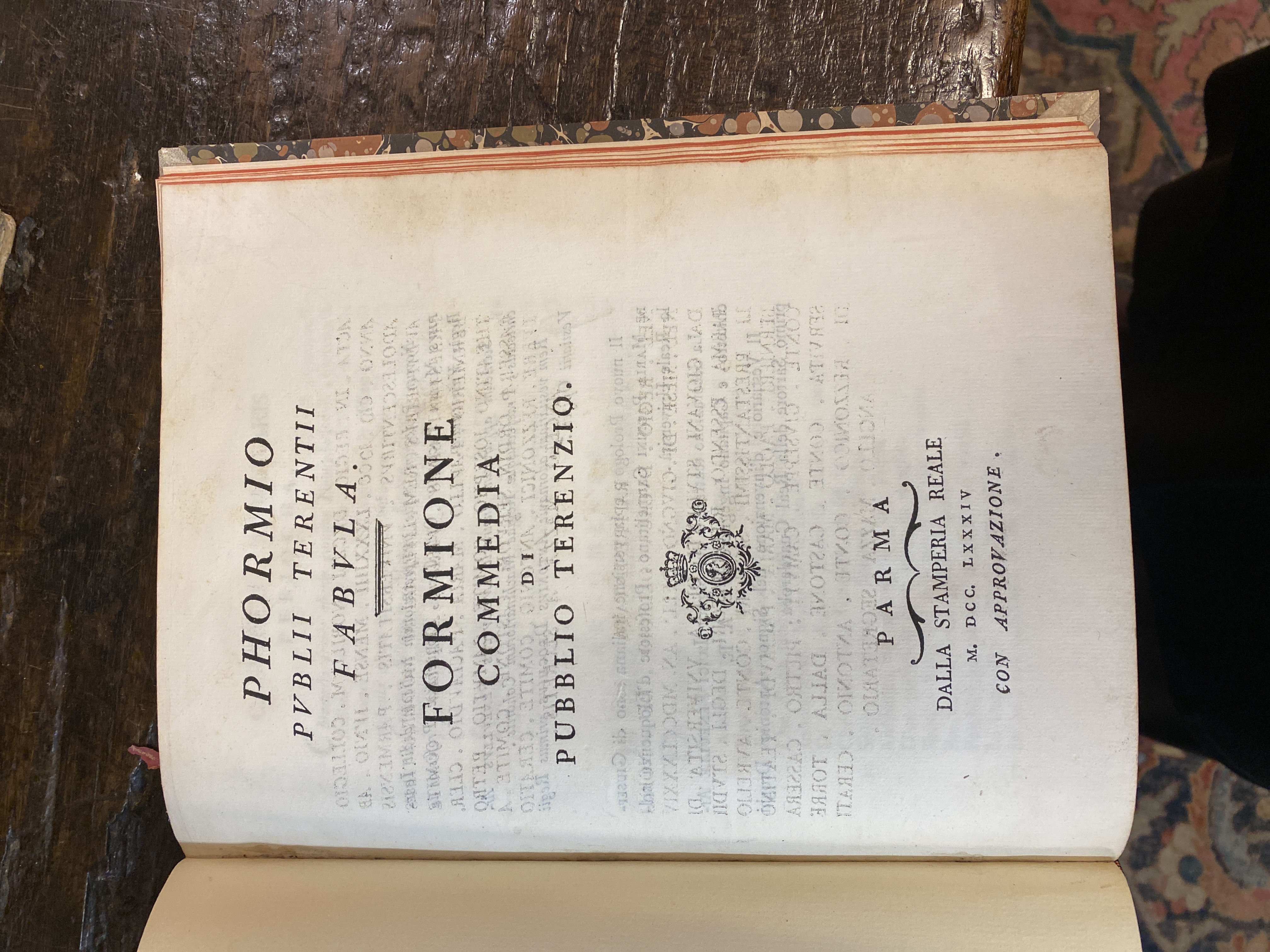 Phormio publii Terentii fabula - Formione commedia di Pubblio Terenzio