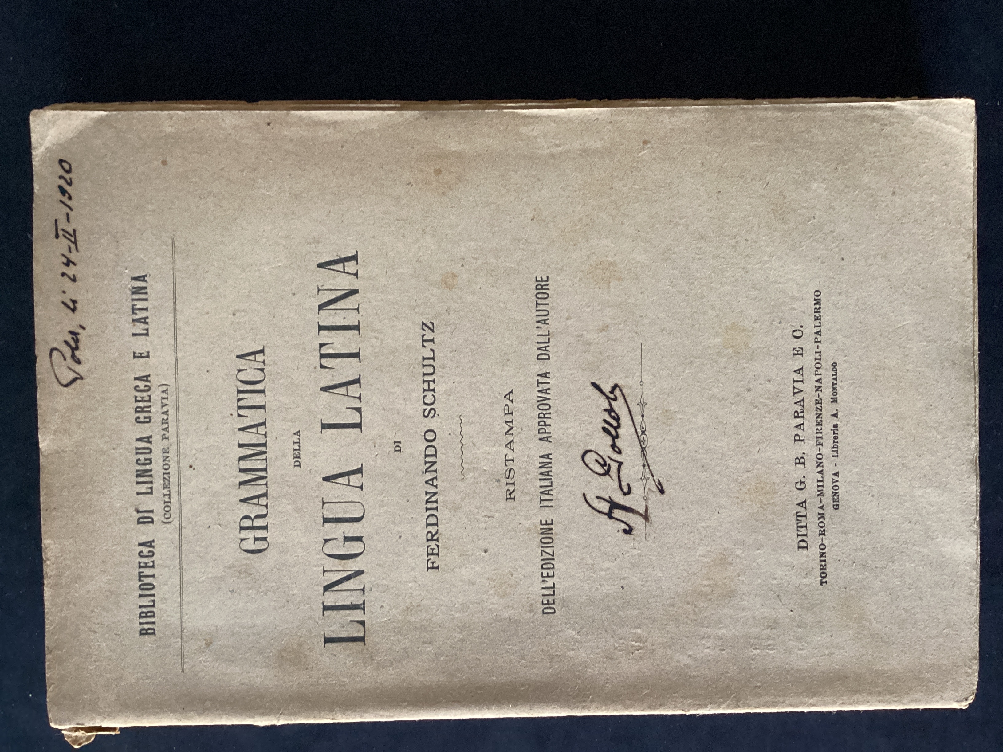 Grammatica della lingua latina