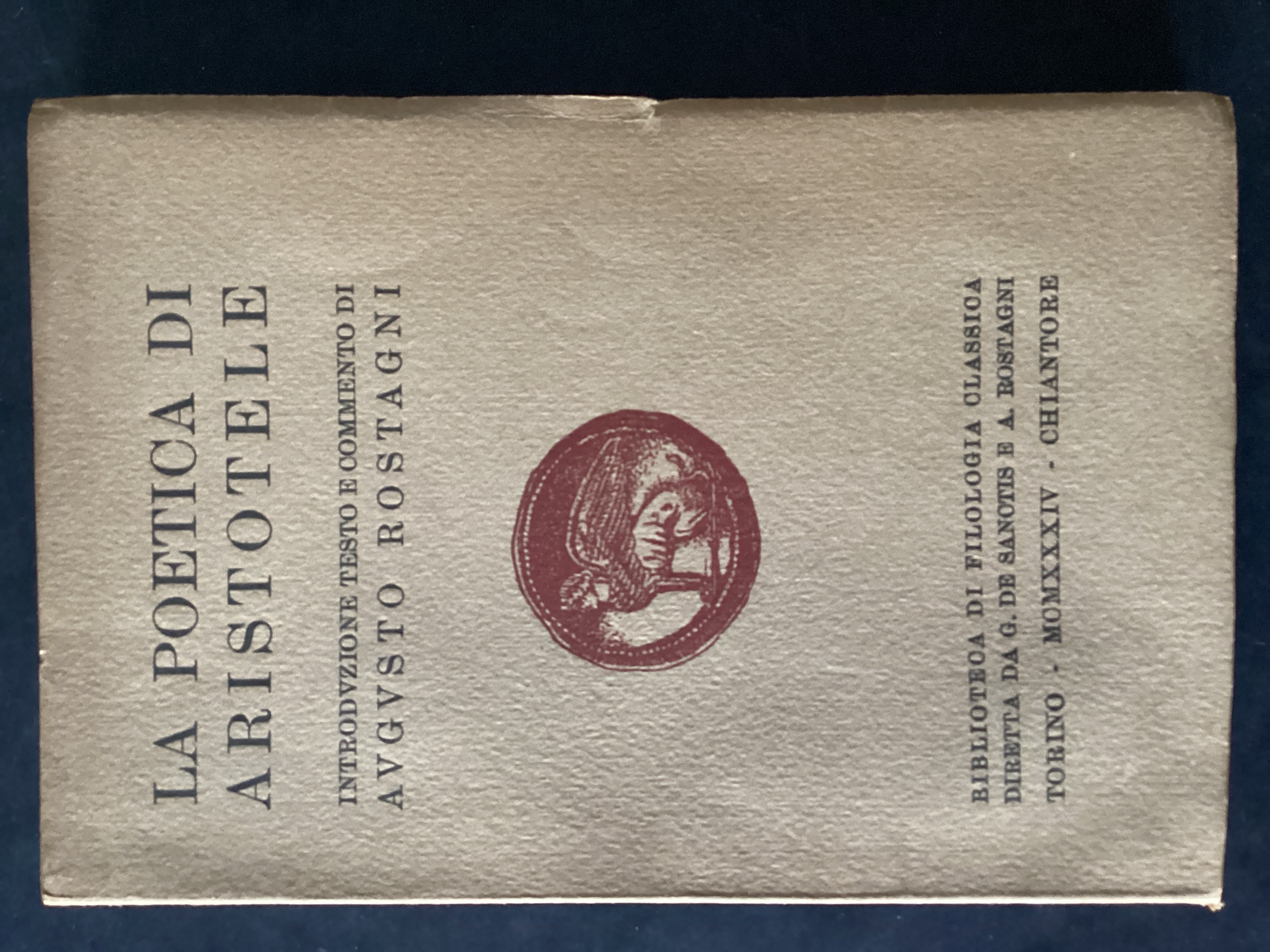 La poetica di Aristotele. Introduzione testo e commento di Augusto …