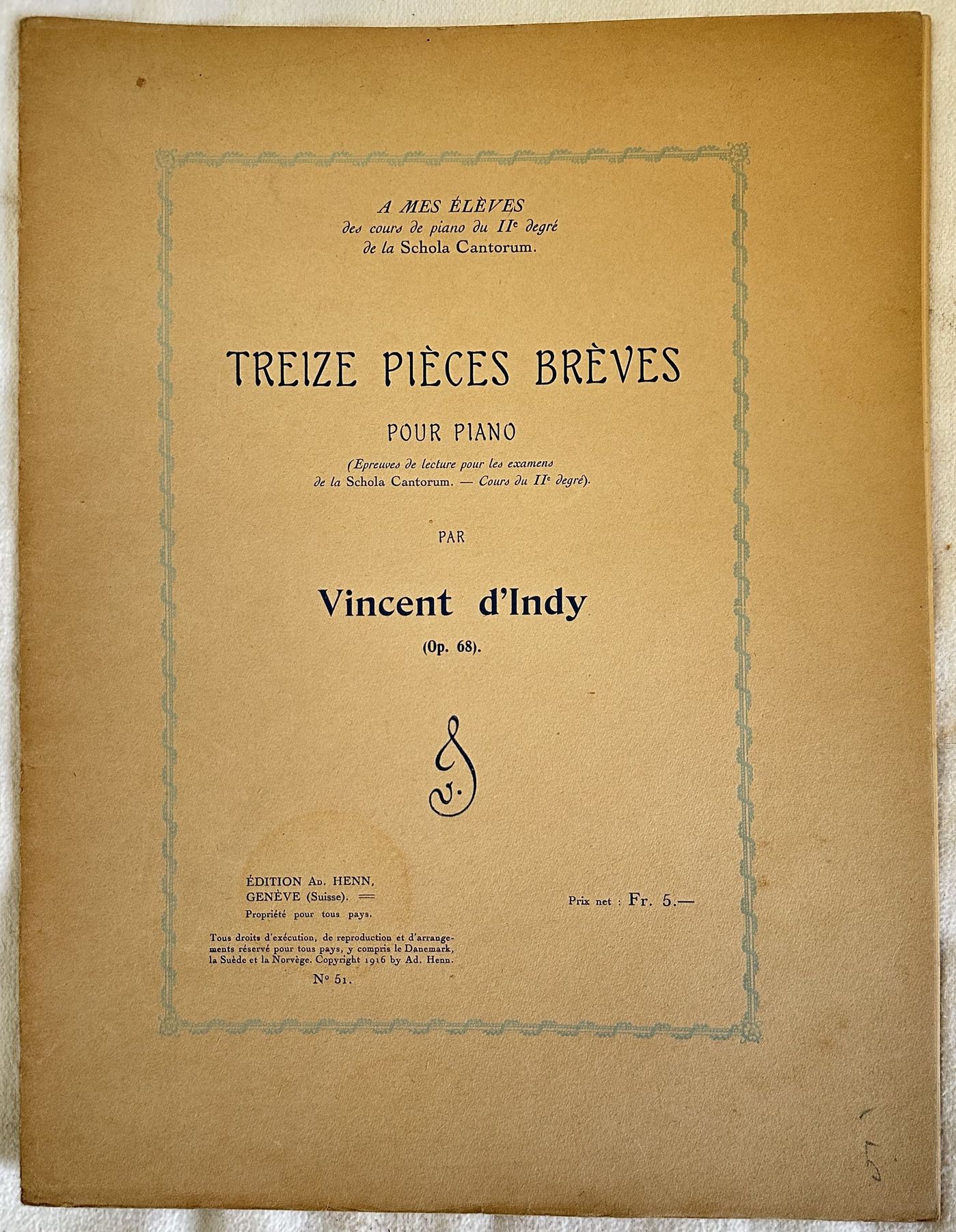 TREIZE PIECES BREVES POUR PIANO (OP. 68)