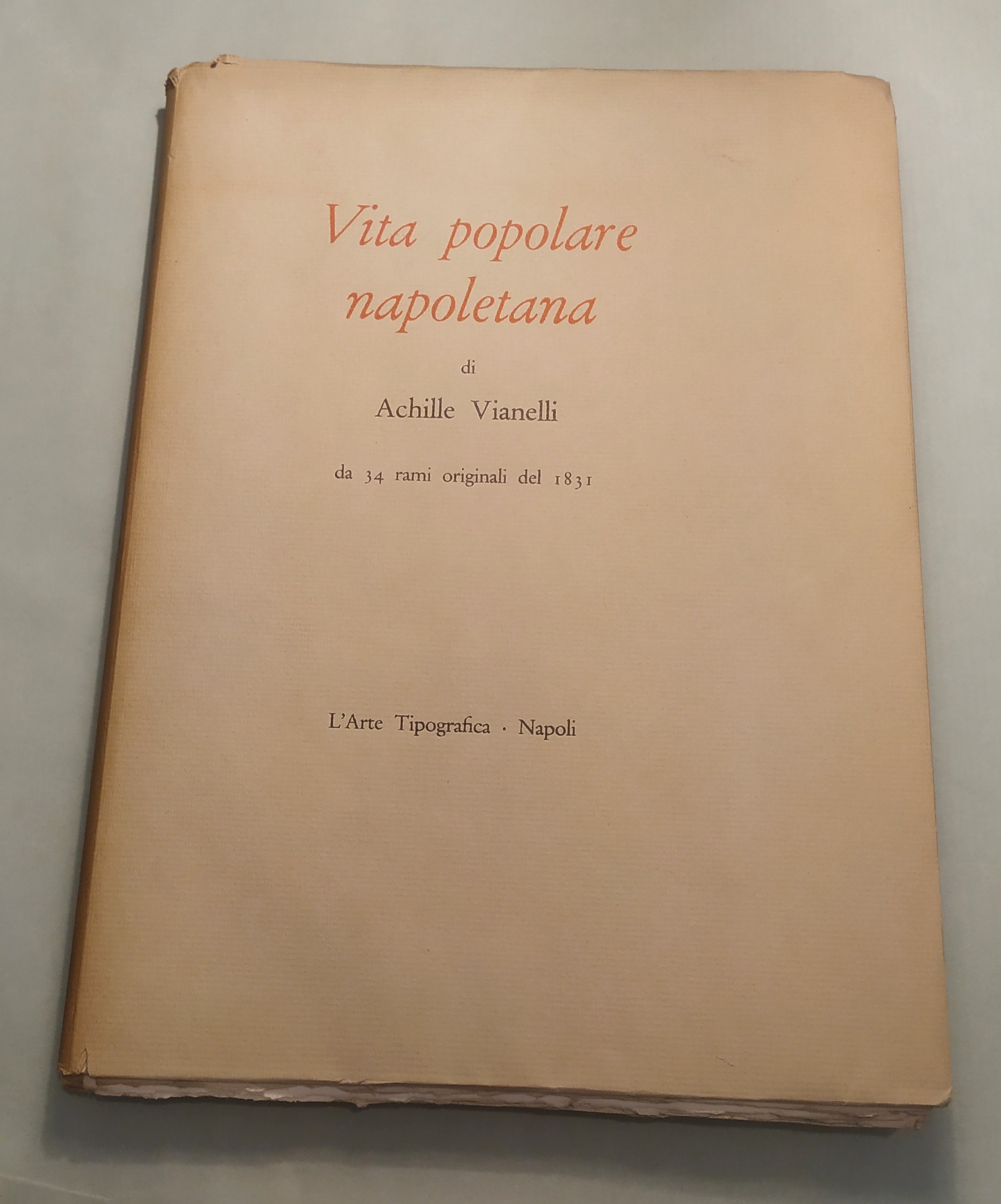 Vita popolare napoletana di Achille Vianelli da 34 rami originali …