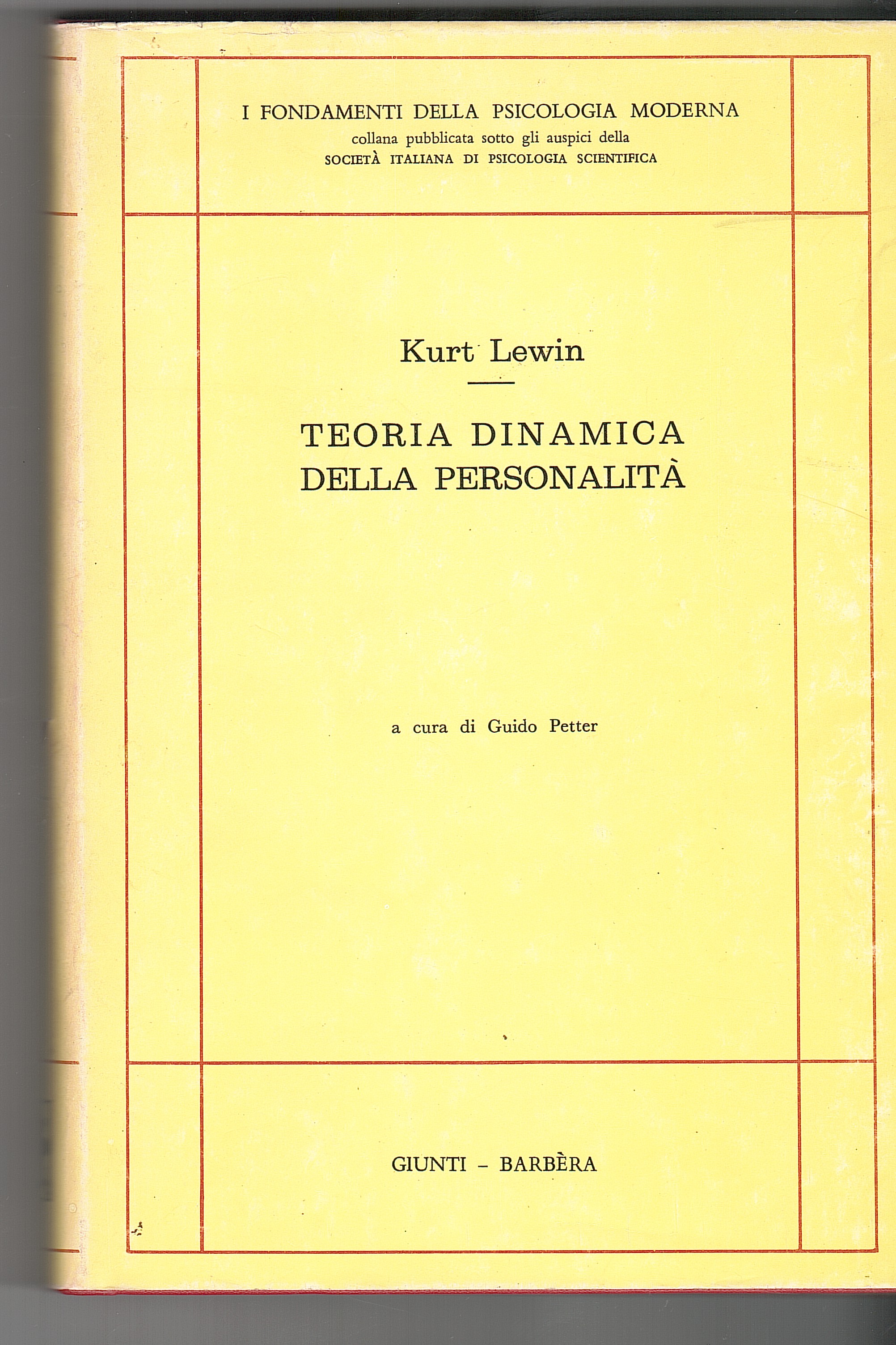 TEORIA DINAMICA DELLA PERSONALITA'