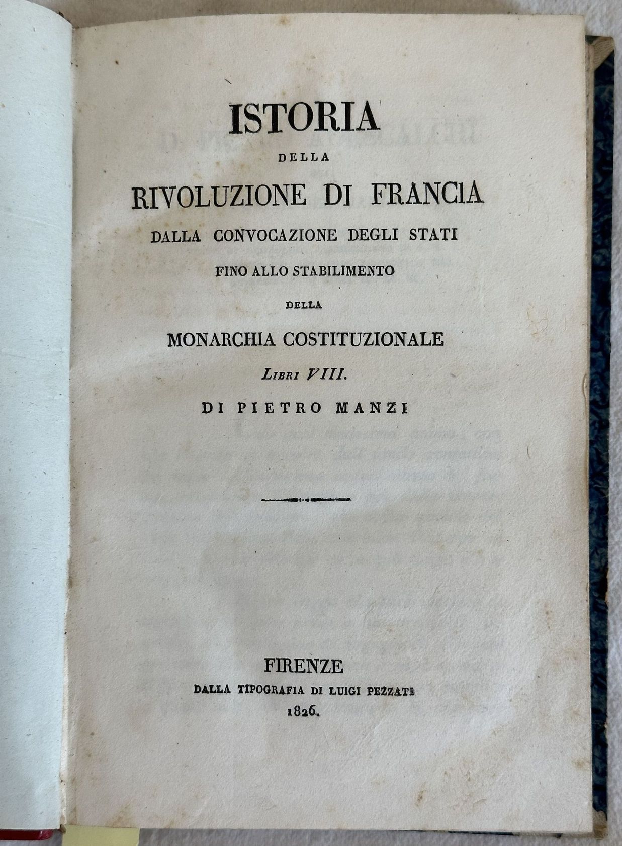 ISTORIA DELLA RIVOLUZIONE DI FRANCIA DALLA CONVOCAZIONE DEGLI STATI FINO …