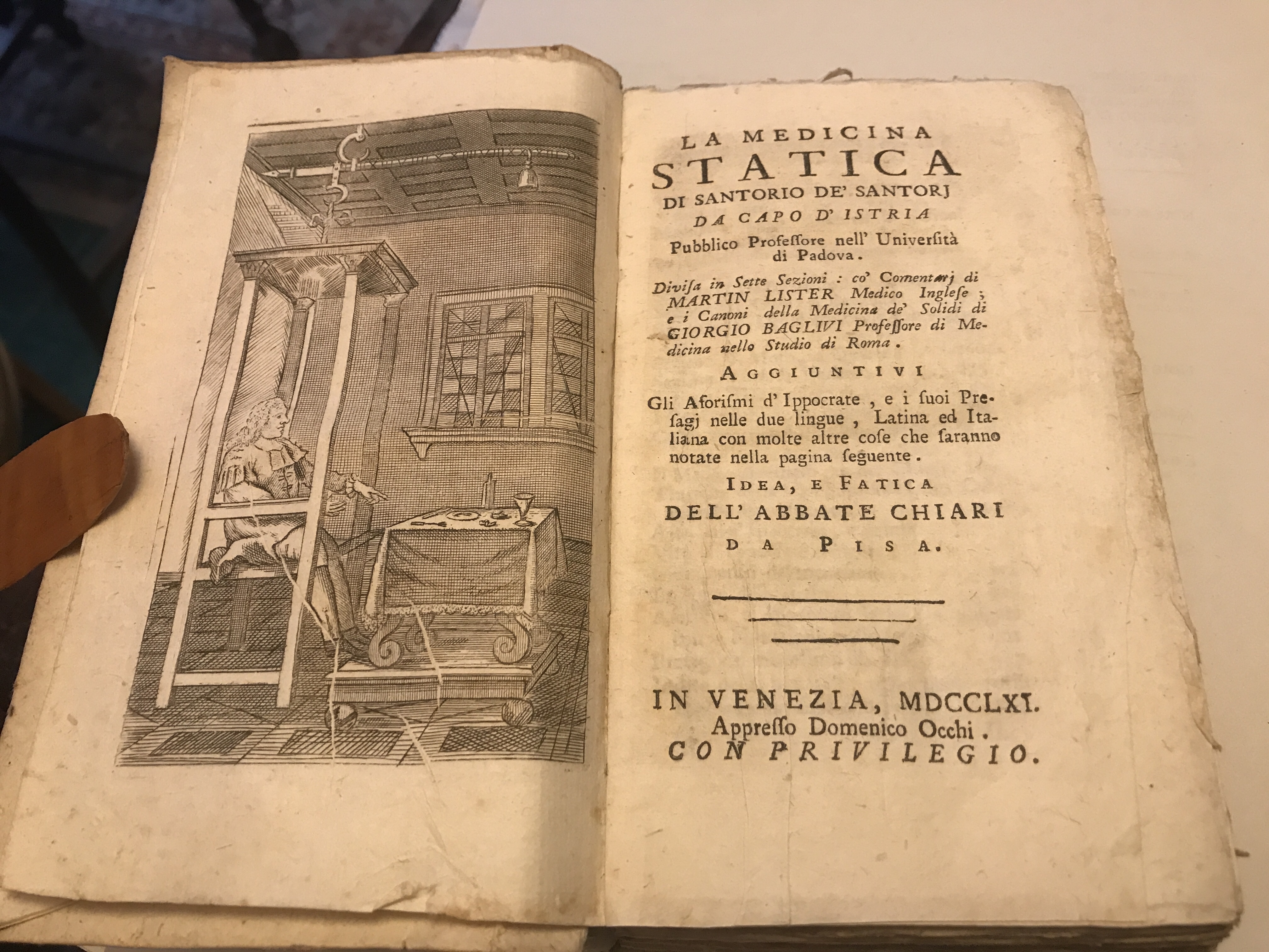 La Medicina Statica. Di S. de' S. da Capo d'Istria. …