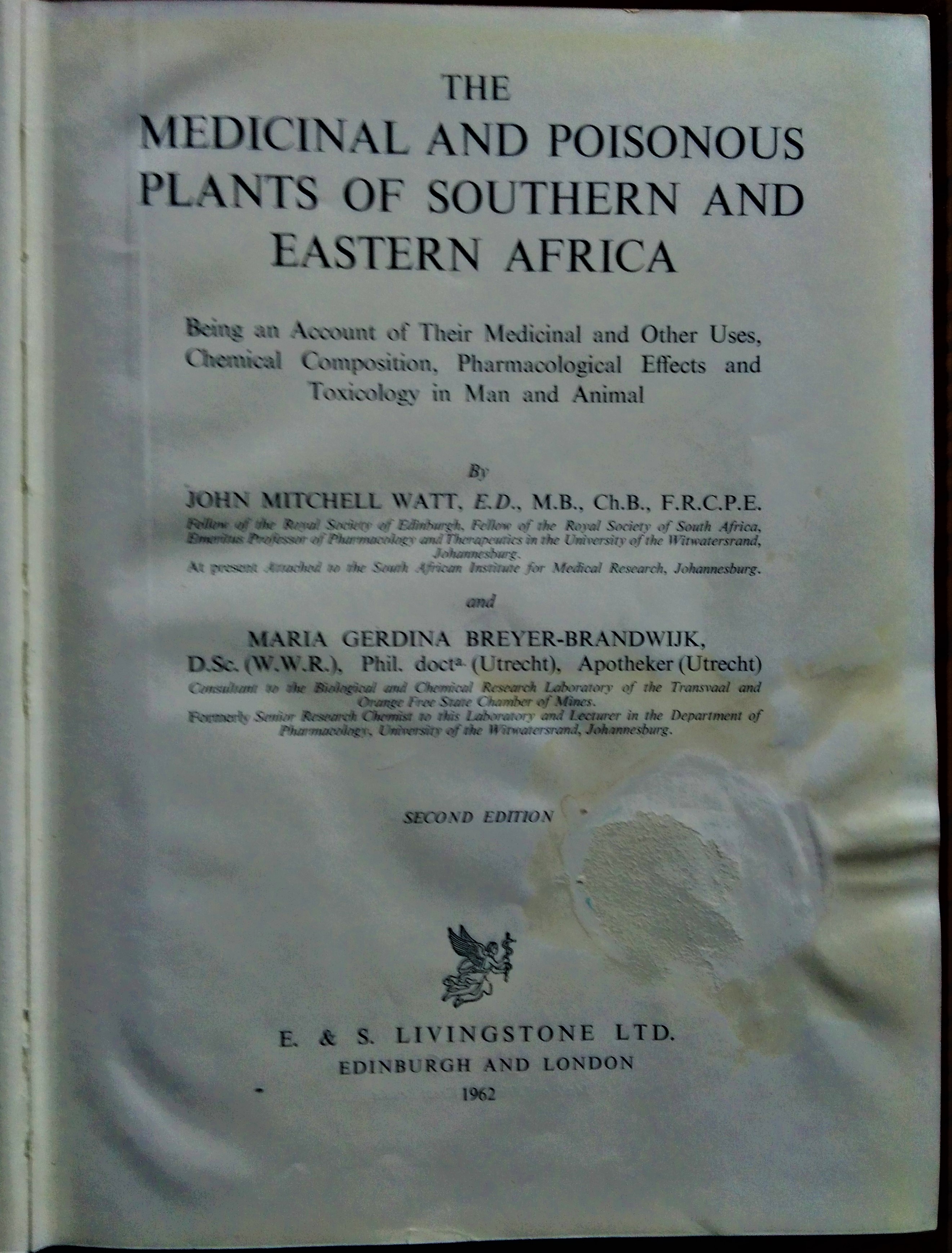 The Medicinal and Poisonous Plants of Southern and Eastern Africa: …