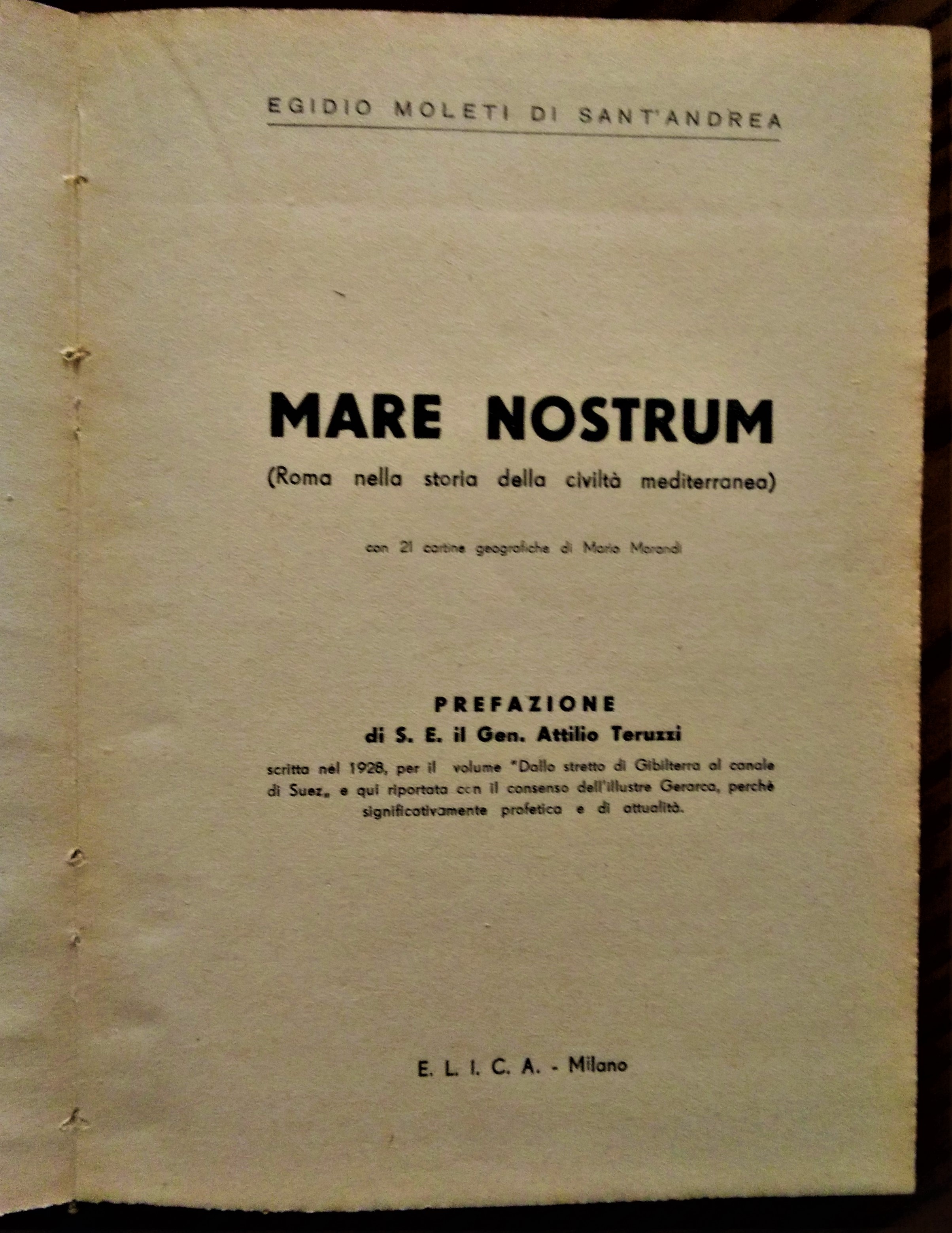 Mare Nostrum. (Roma nella storia della civiltà mediterranea).