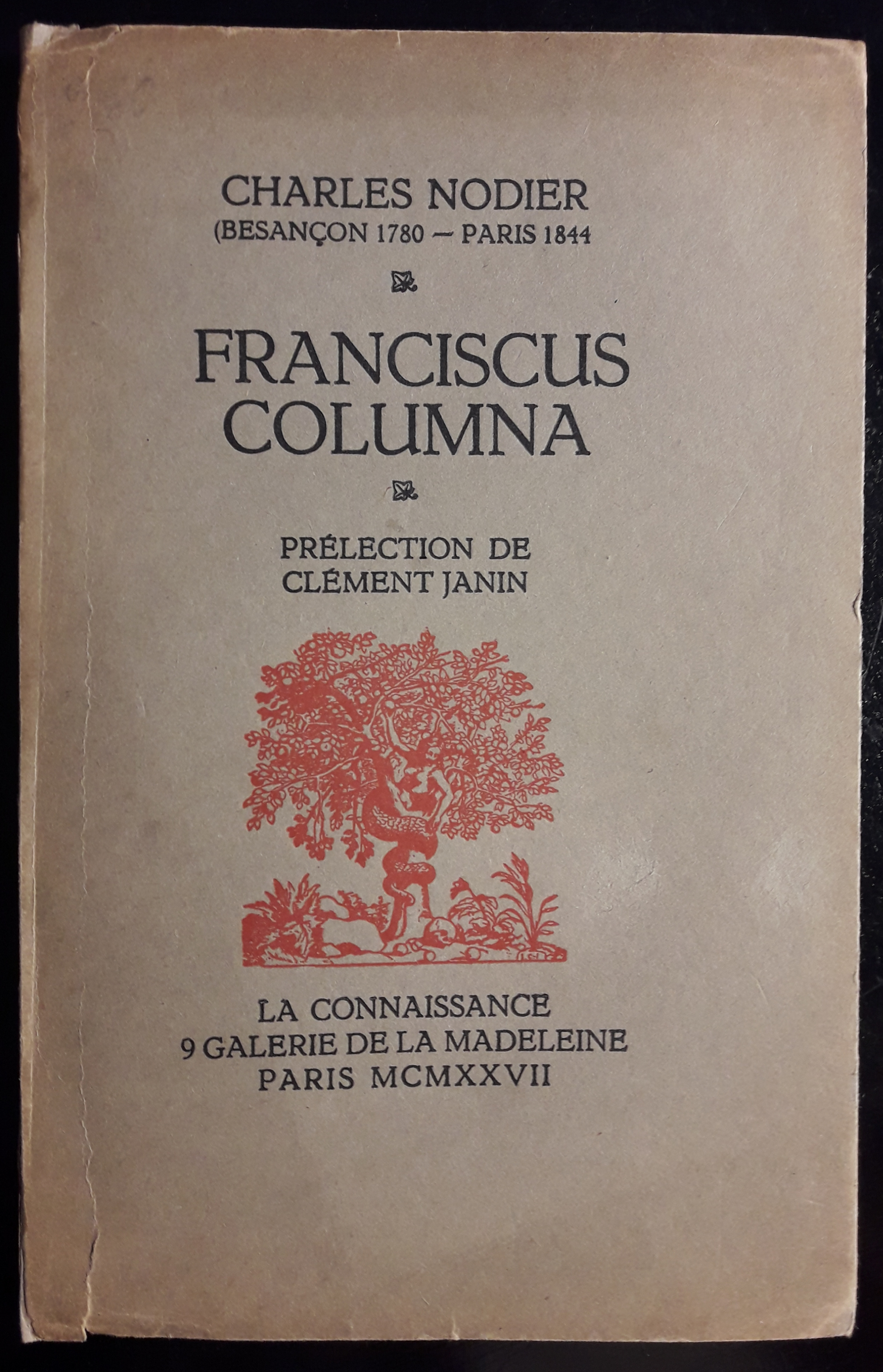 Franciscus Columna. Prélection de Clément Janin