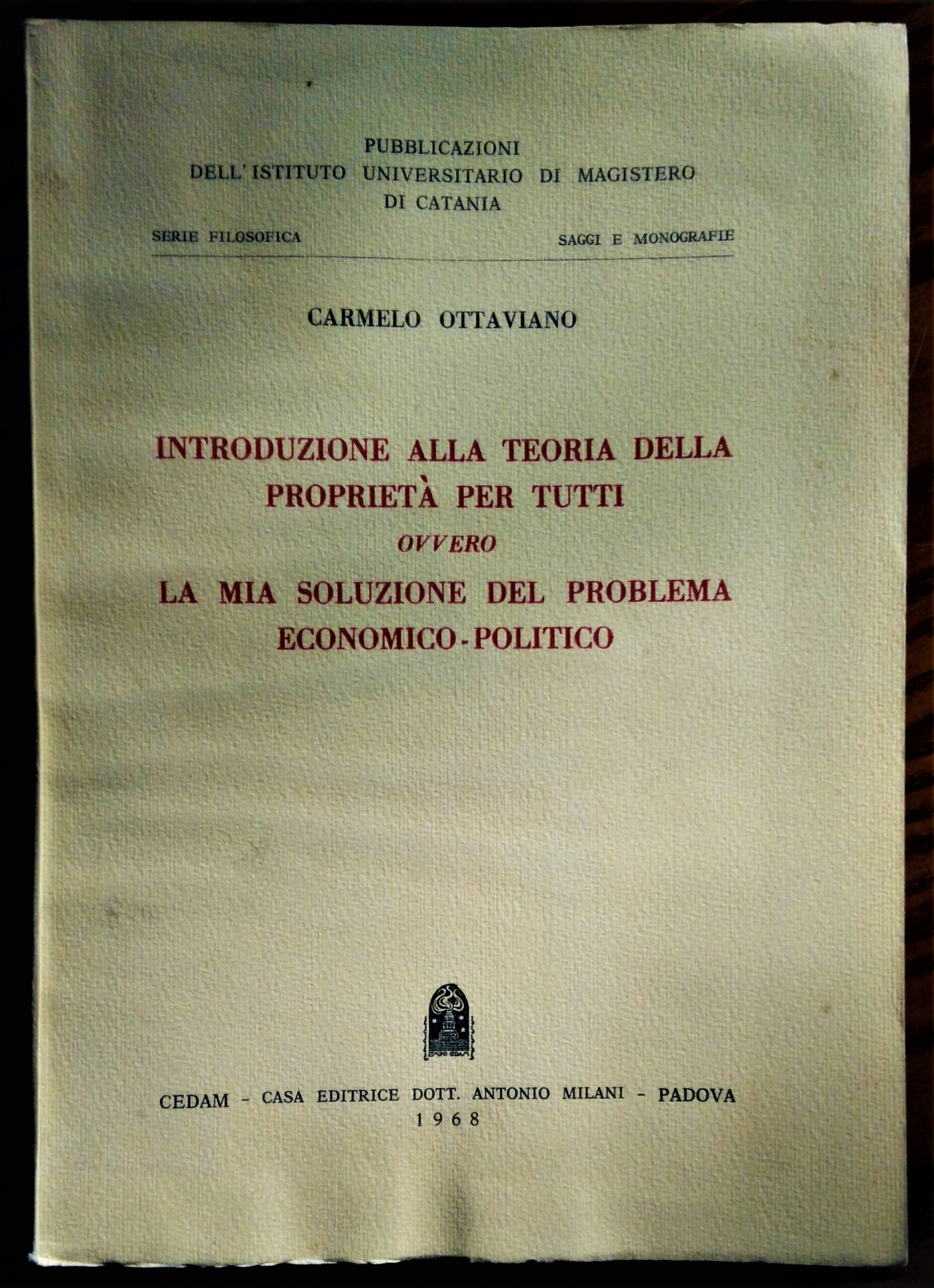 Introduzione alla teoria della proprietà per tutti ovvero la mia …