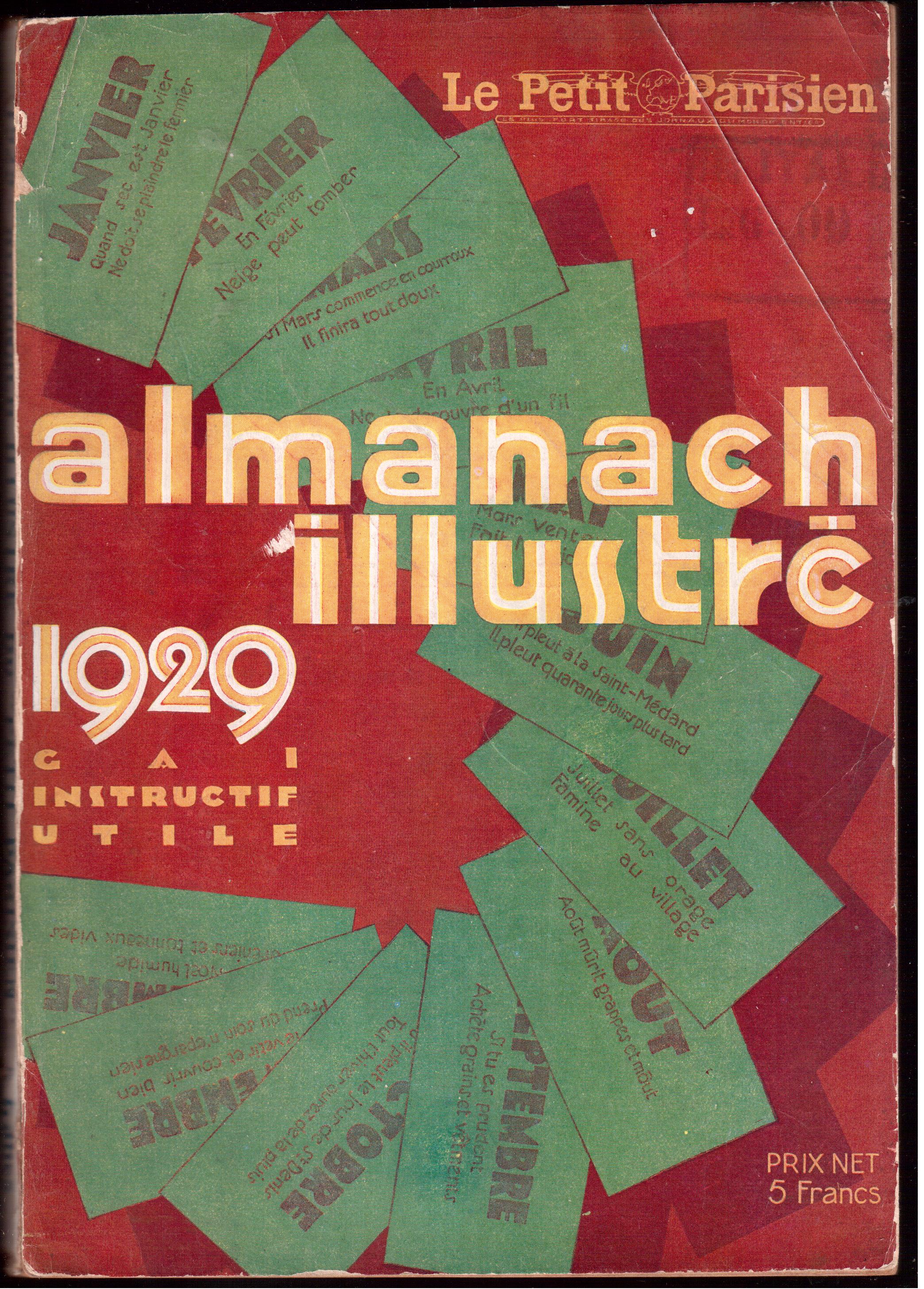 Almanach illustré 1929 Gai - Instructif - Utile