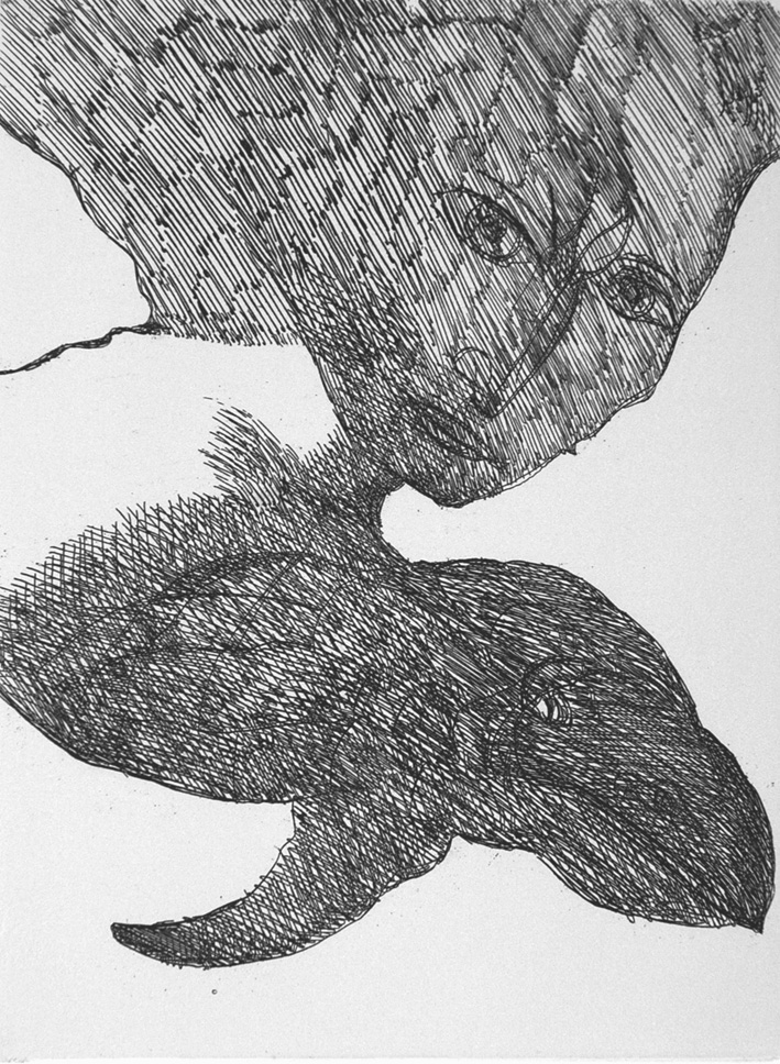 Tre Poesie. Quattro acqueforti di Remo Brindisi.