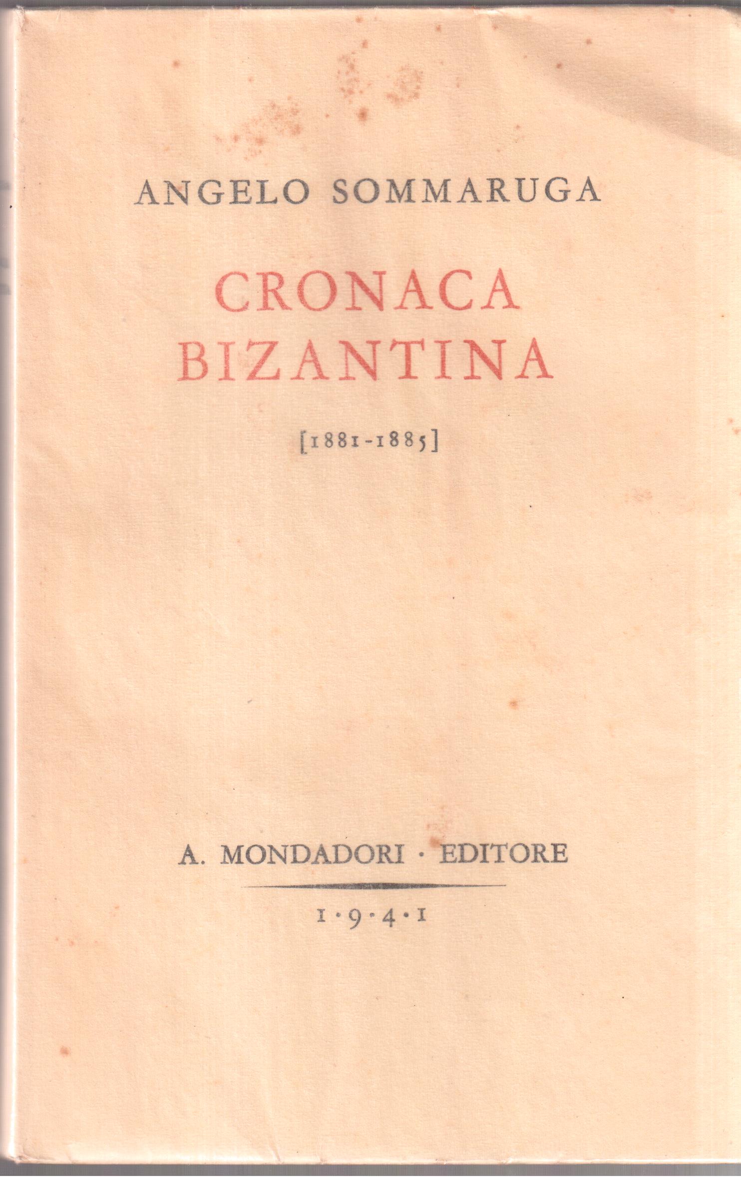 Cronaca bizantina ( 1881-1885 )