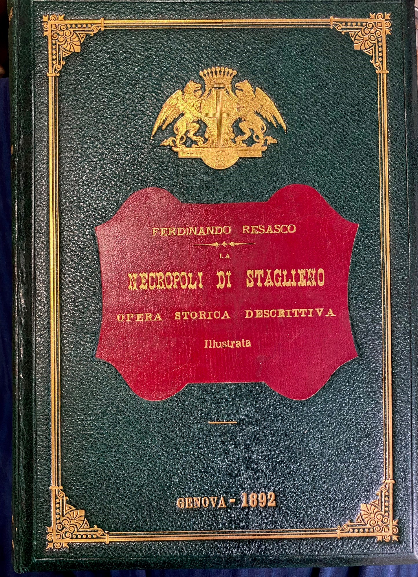 LA NECROPOLI DI STAGLIENO, opera storica descrittiva -aneddotica illustrata