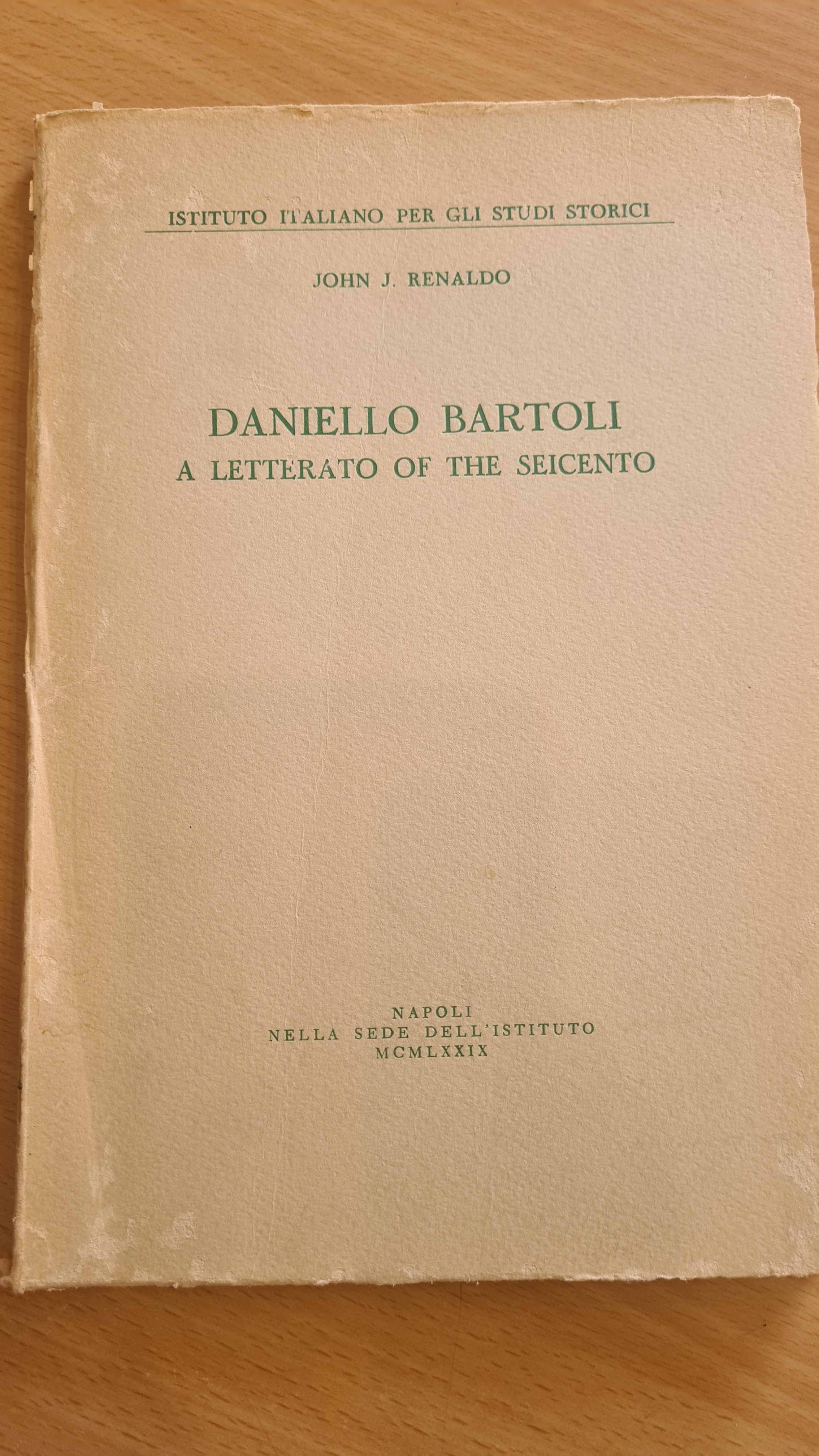 Daniello Bartoli A letterato of the seicento