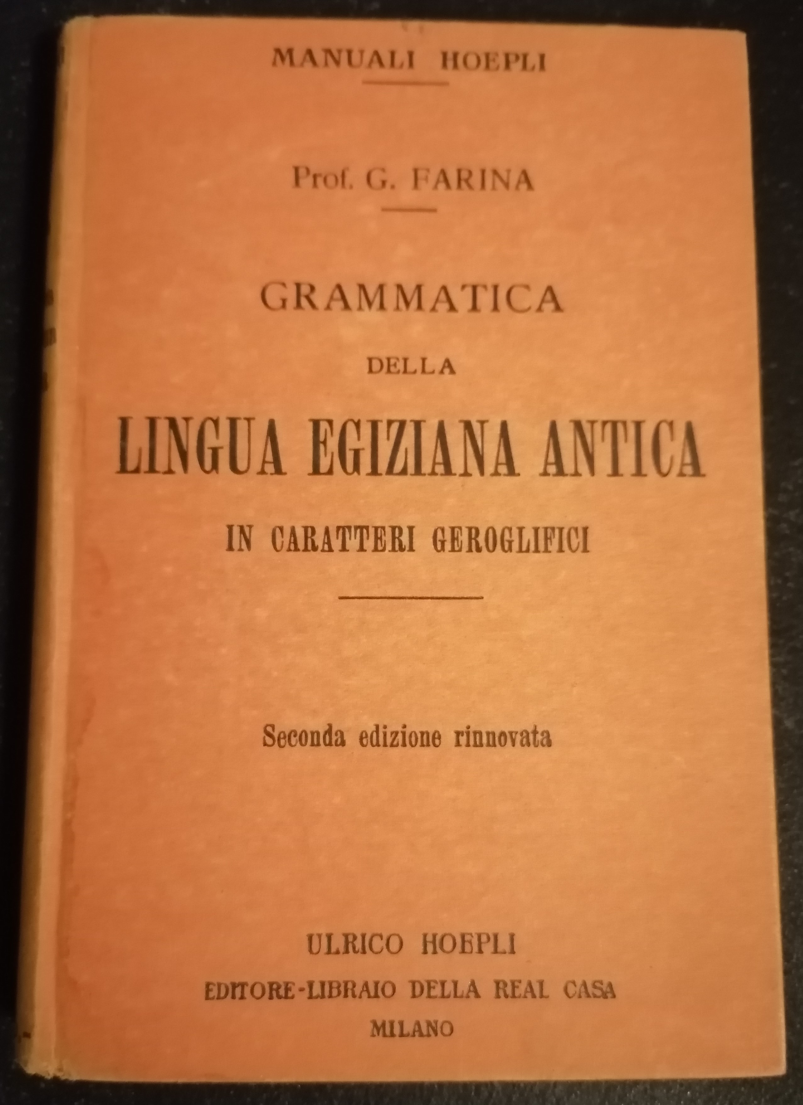 Grammatica della lingua egiziana antica in caratteri geroglifici. Seconda edizione …