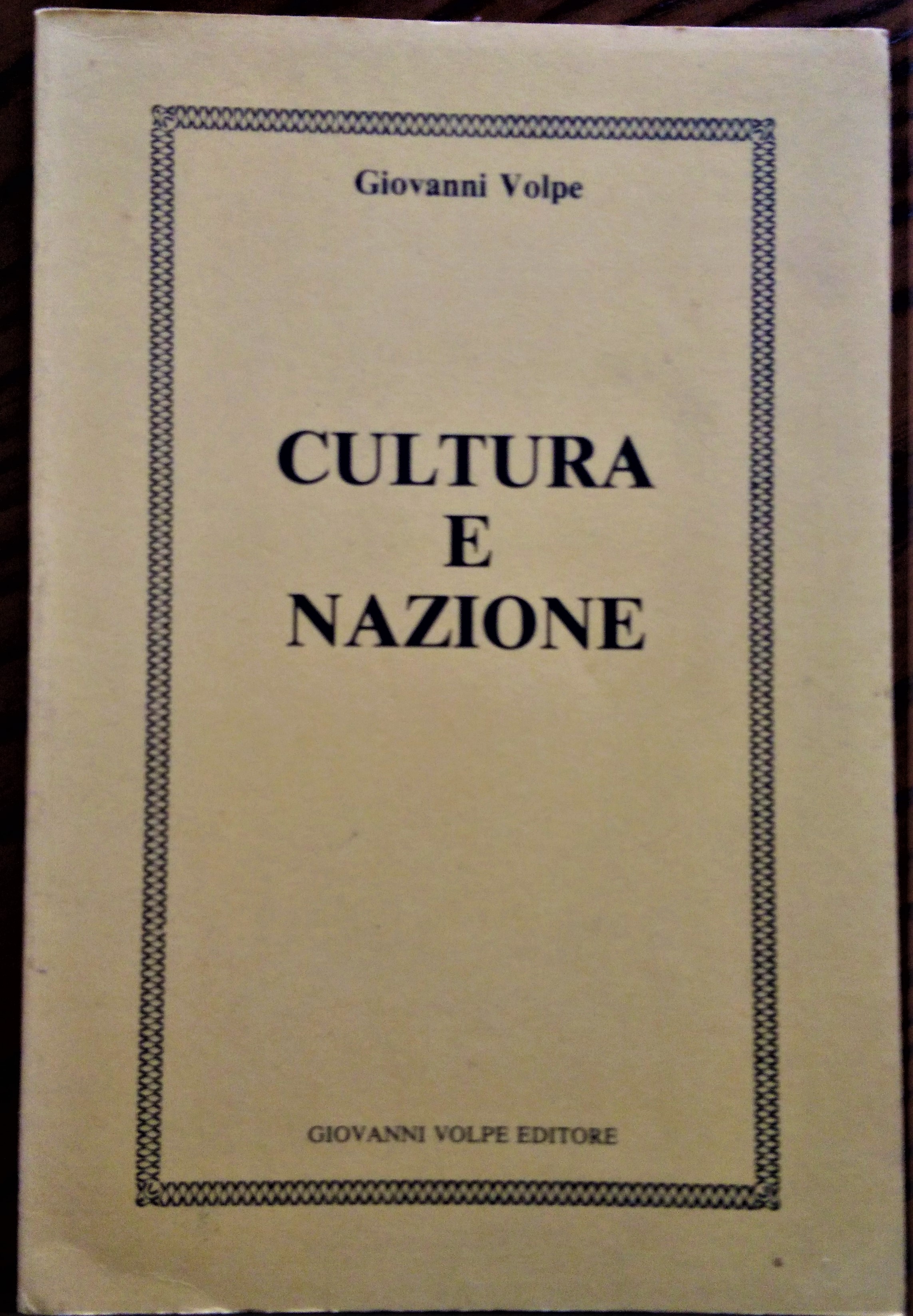 Cultura e nazione.