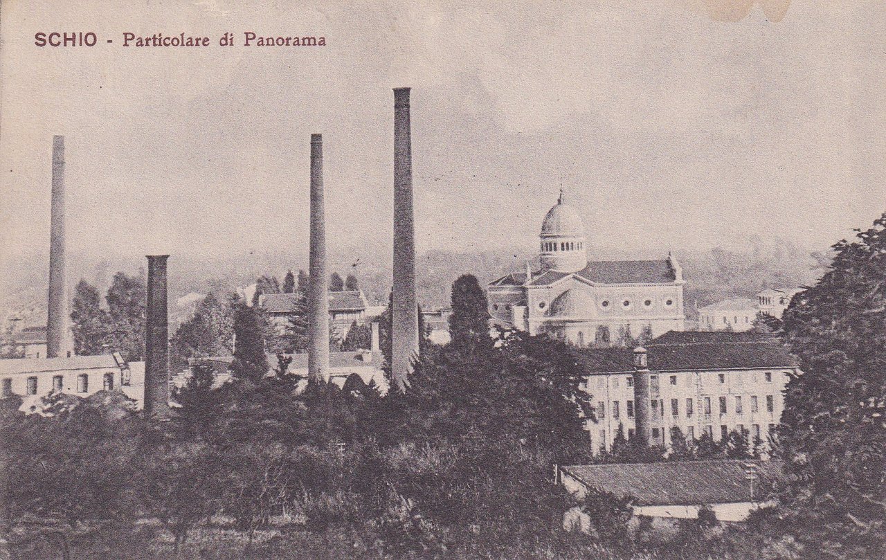 Cartolina SCHIO (Vicenza) - Particolare di Panorama. 1915