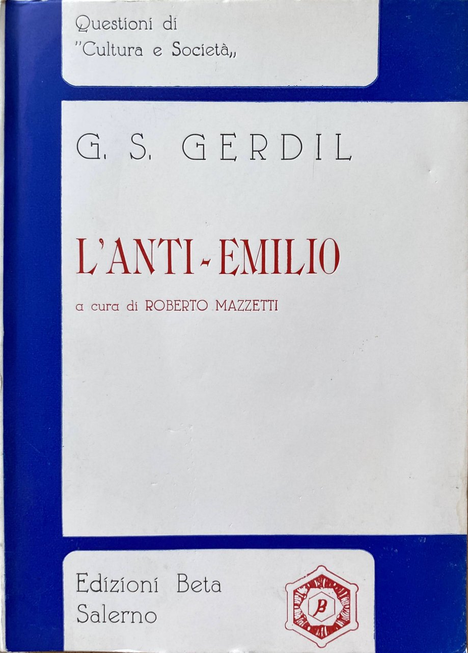 L'ANTI-EMILIO, OVVERO RIFLESSIONI SU/SOPRA LA TEORIA E LA PRATICA DELL'EDUCAZIONE …