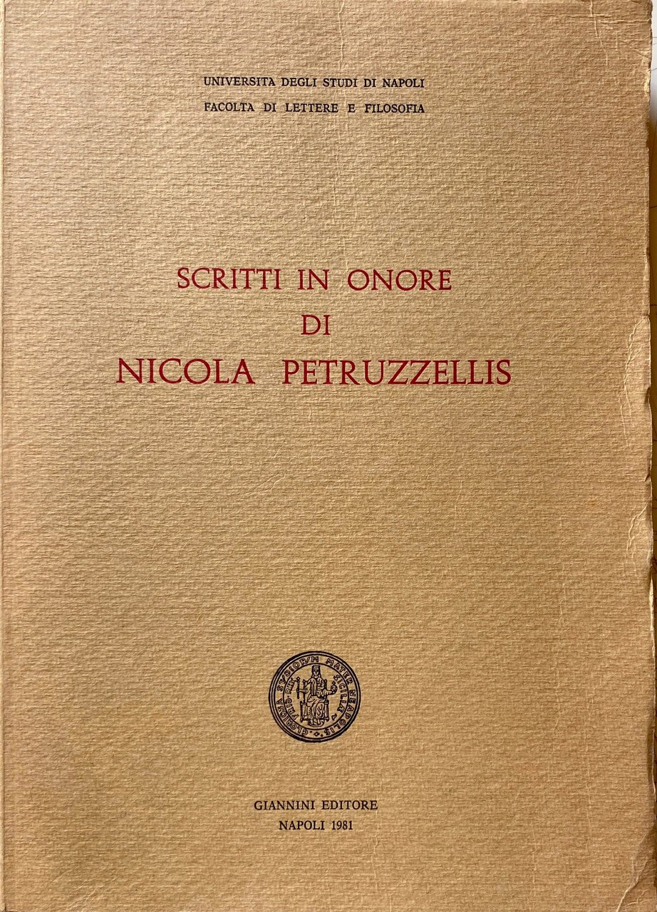 SCRITTI IN ONORE DI NICOLA PETRUZZELLIS