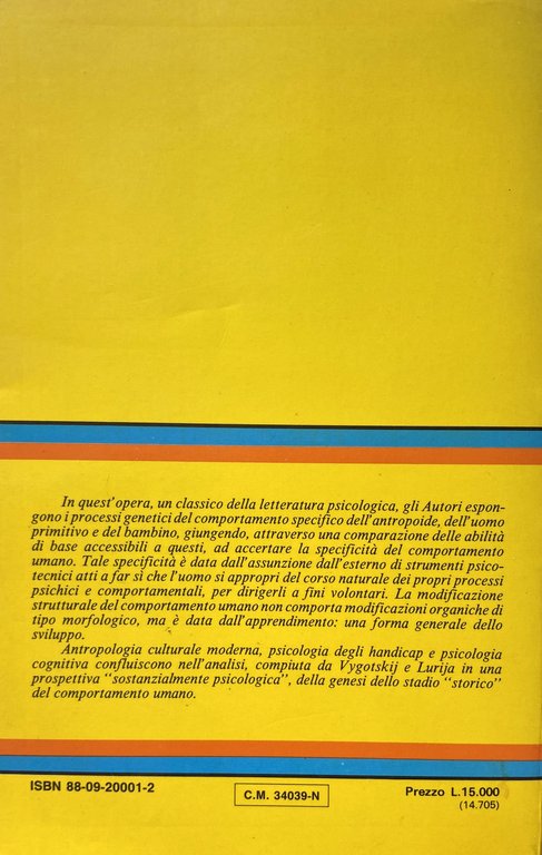 LA SCIMMIA, L'UOMO PRIMITIVO, IL BAMBINO. STUDI SULLA STORIA DEL …