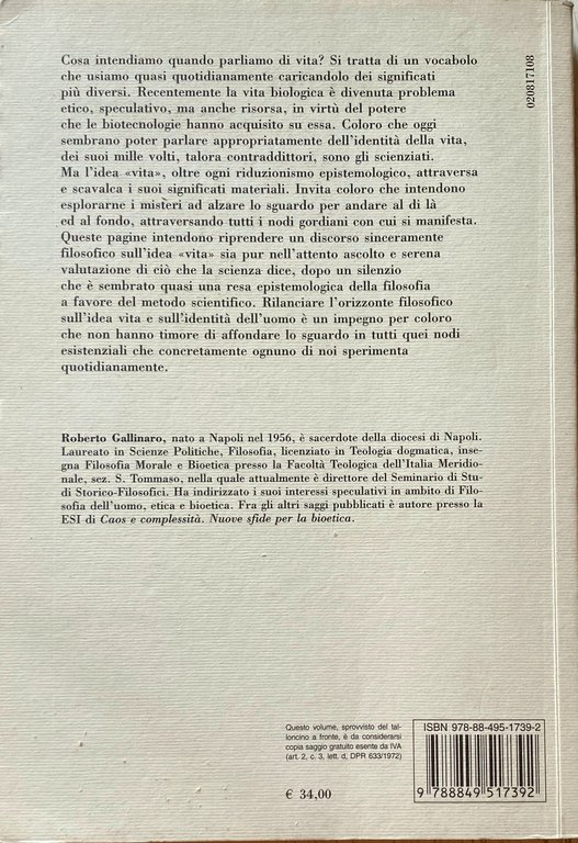 I NODI DELLA VITA. INDAGINE SULL'IDEA DI VITA TRA FILOSOFIA …