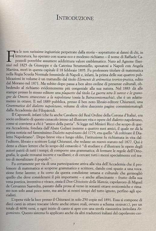 DON CHISCIOTTE DELLA MANCIA RIDOTTO IN VERSI NAPOLETANI