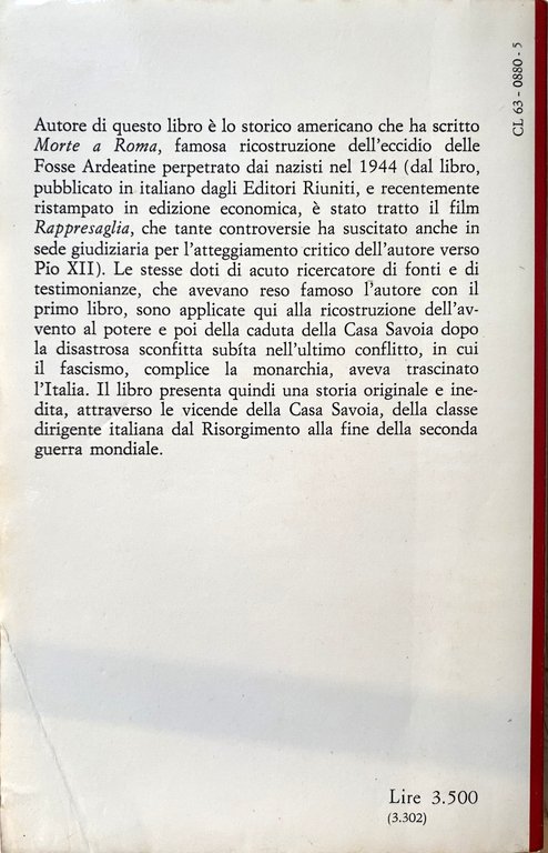 LA FINE DEI SAVOIA