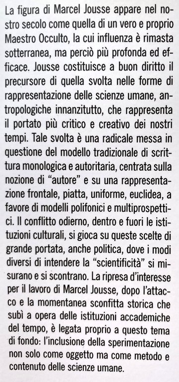 L'ANTROPOLOGIA DEL GESTO