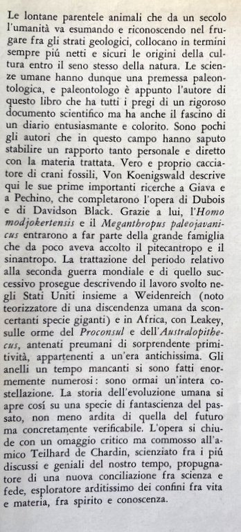 INCONTRO CON L'UOMO PREISTORICO