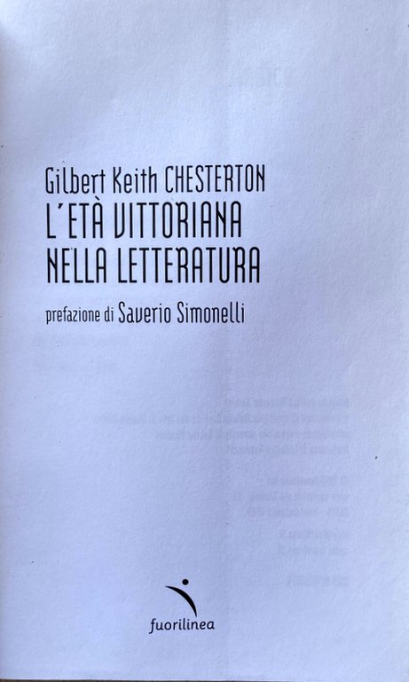 L'ETA VITTORIANA NELLA LETTERATURA