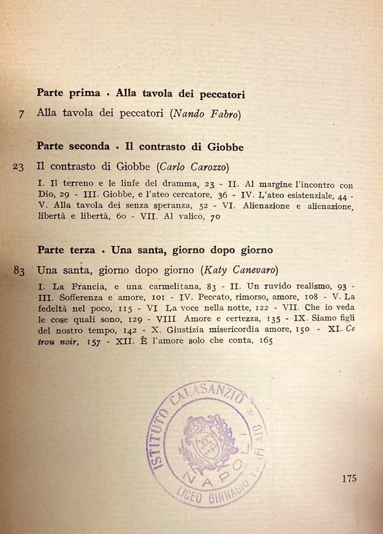 ALLA TAVOLA DEI PECCATORI: TRA GIOBBE E SANTA TERESA DI …