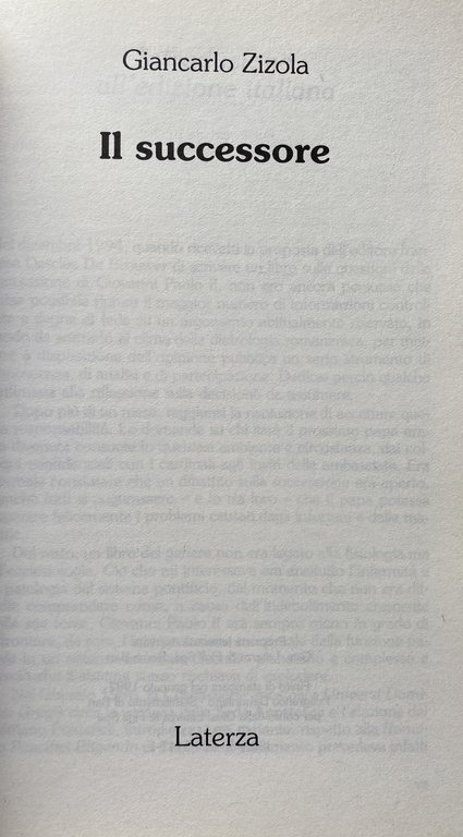 IL SUCCESSORE